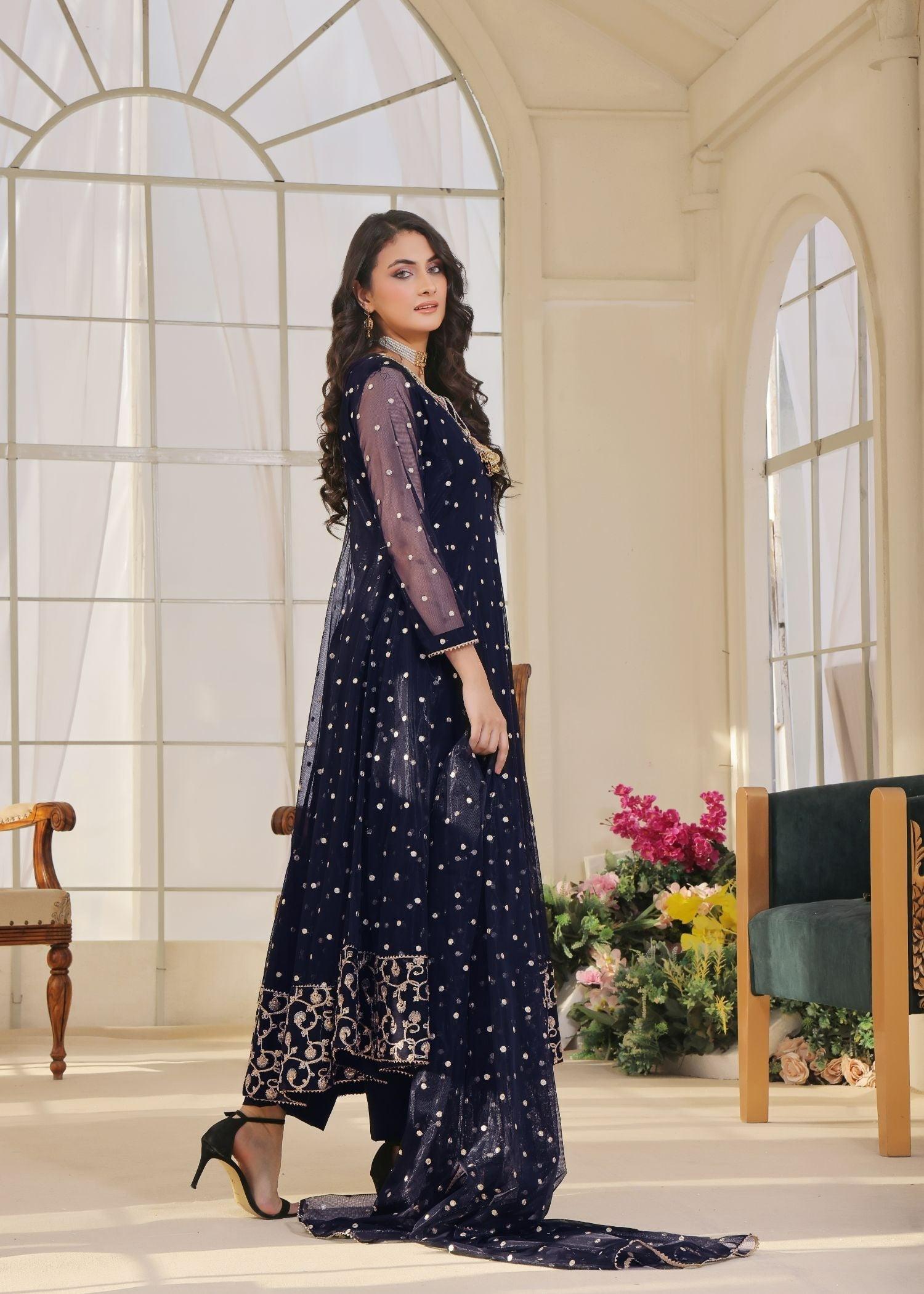 Ayesha Closet Jashan Blue Bells Women 3pcs