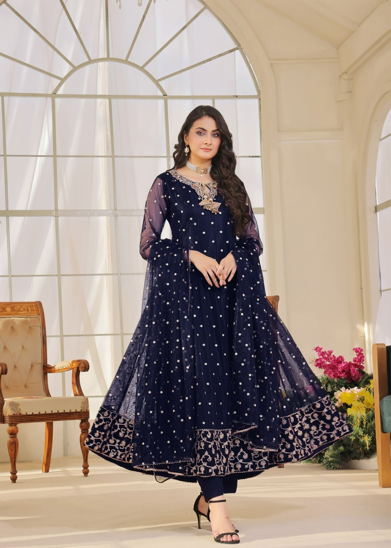 Ayesha Closet Jashan Blue Bells Women 3pcs