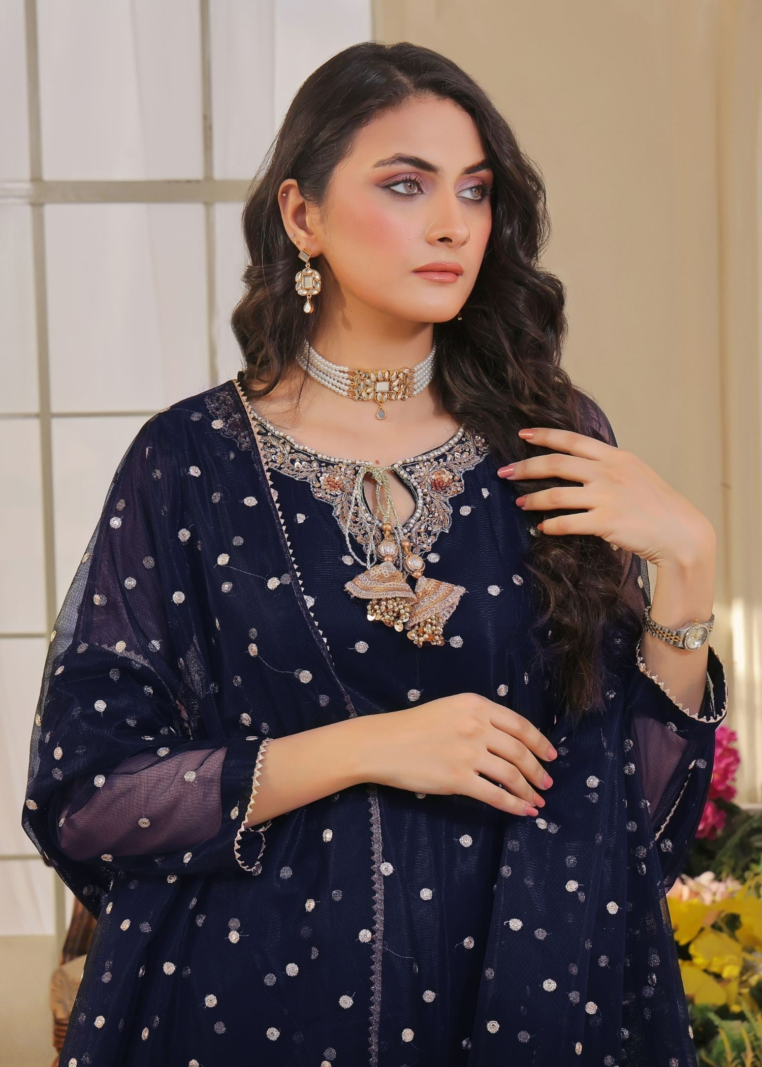 Ayesha Closet Jashan Blue Bells Women 3pcs