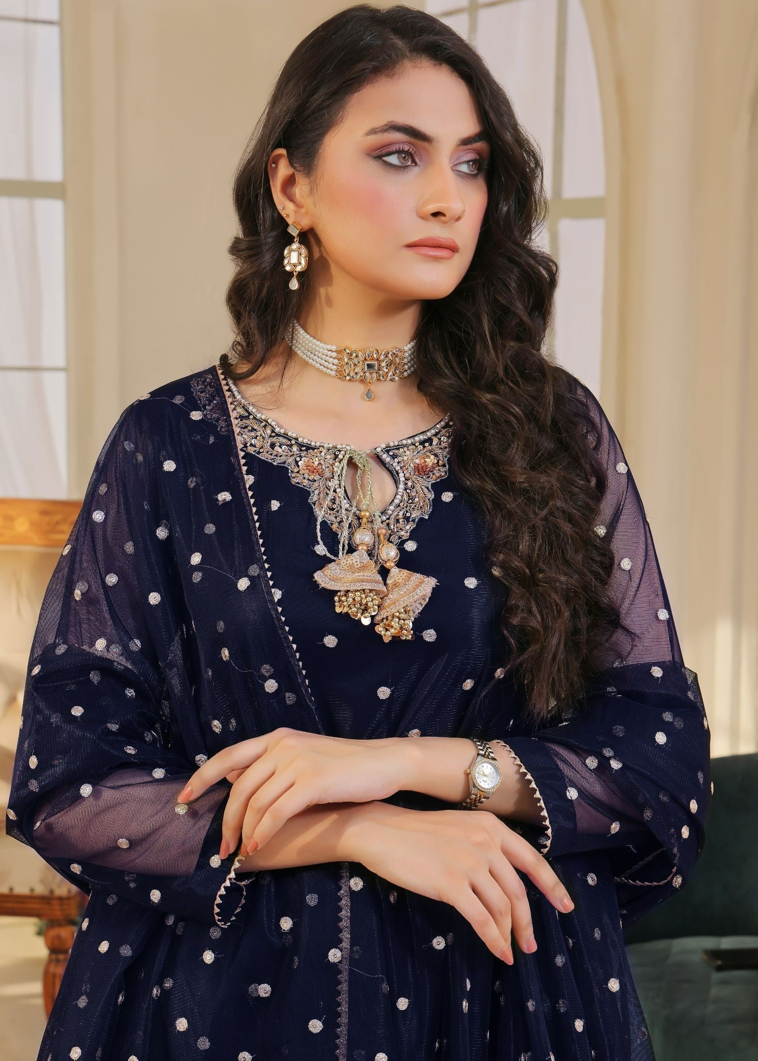 Ayesha Closet Jashan Blue Bells Women 3pcs