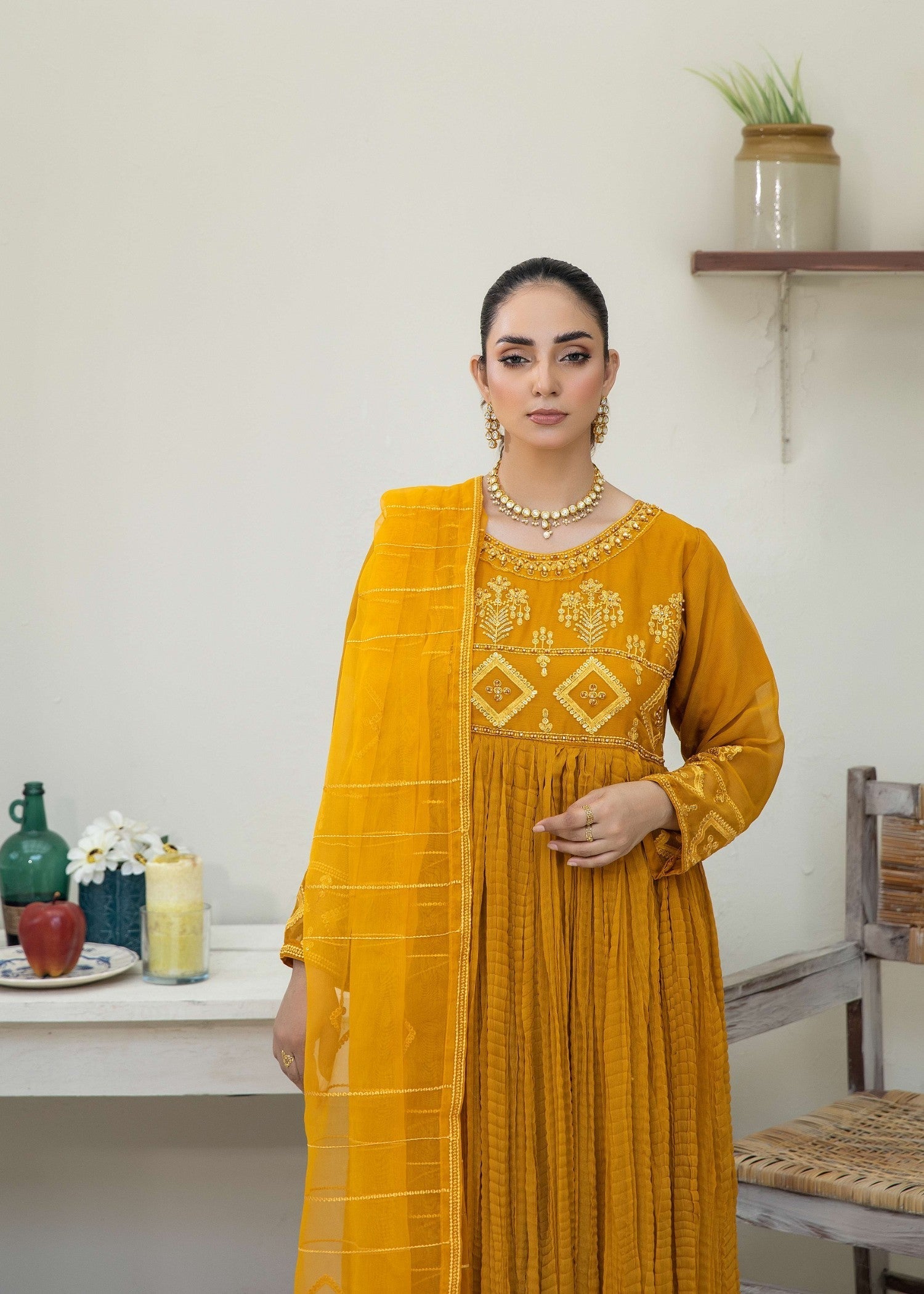 Pehnawa By Bin Akram’s Stunning Crush Chiffon Women 3pcs