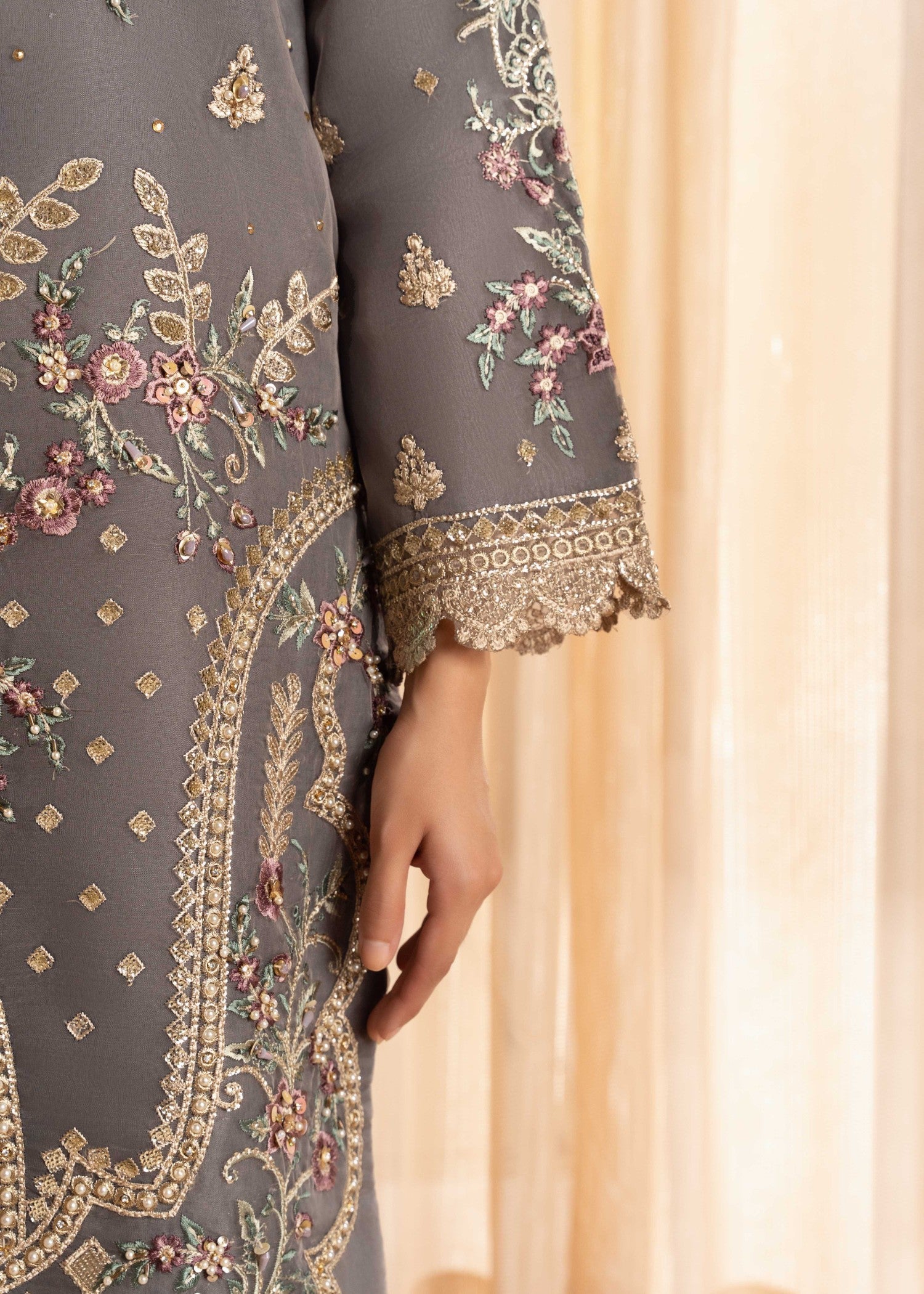 Zebaye Zareen US 568 steal grey Women 3pcs