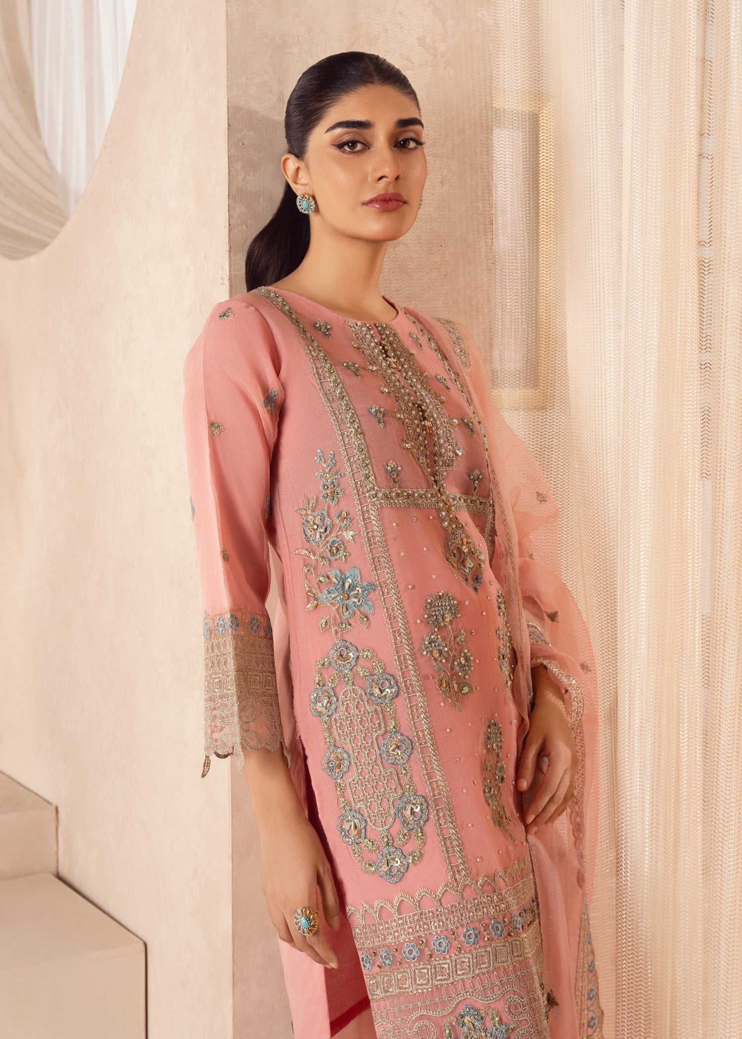 Zebaye Zareen US 571 pastel pink(SB) Women 3pcs