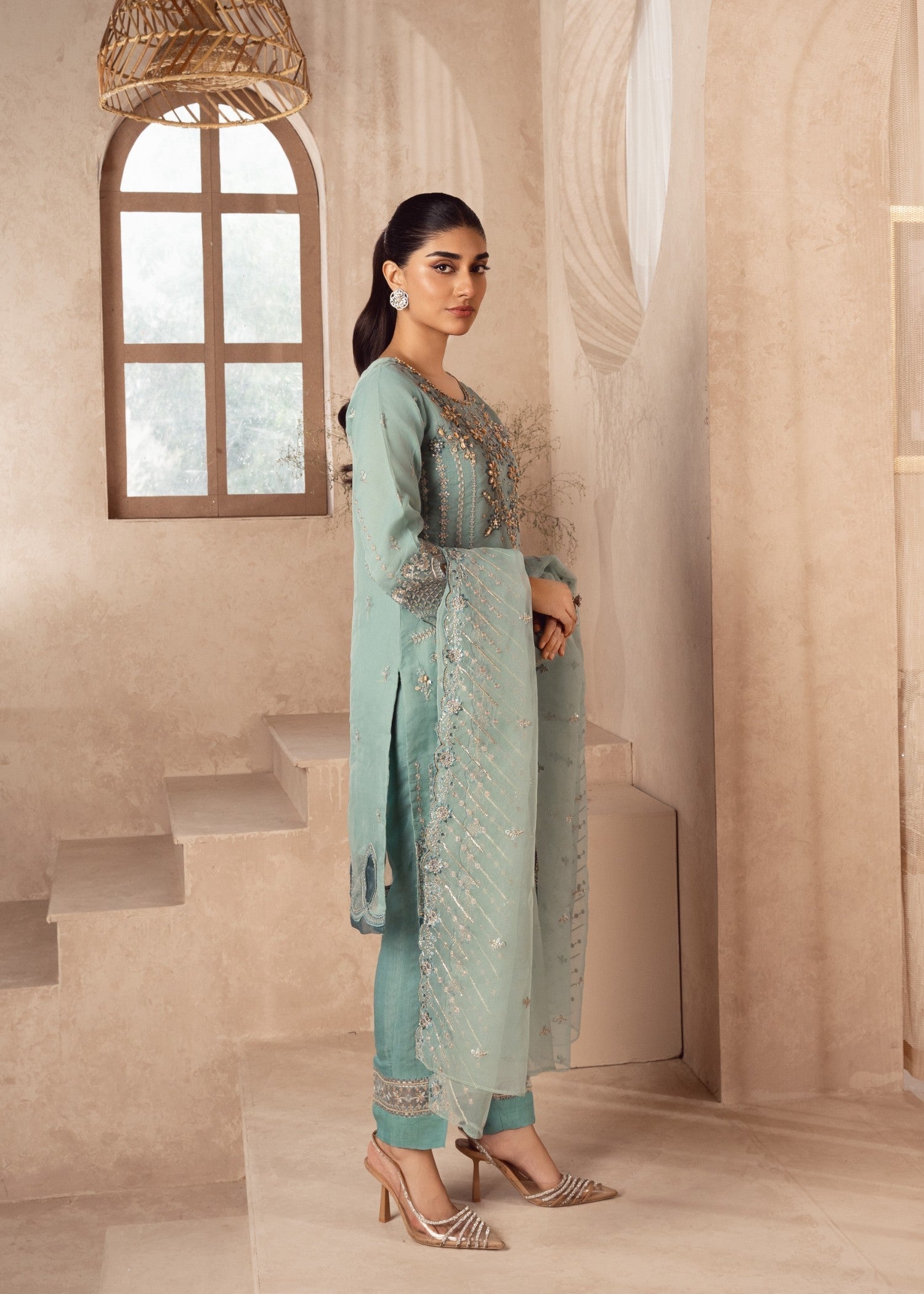 Zebaye Zareen US 587 Light Aqua(SB) Women 3pcs