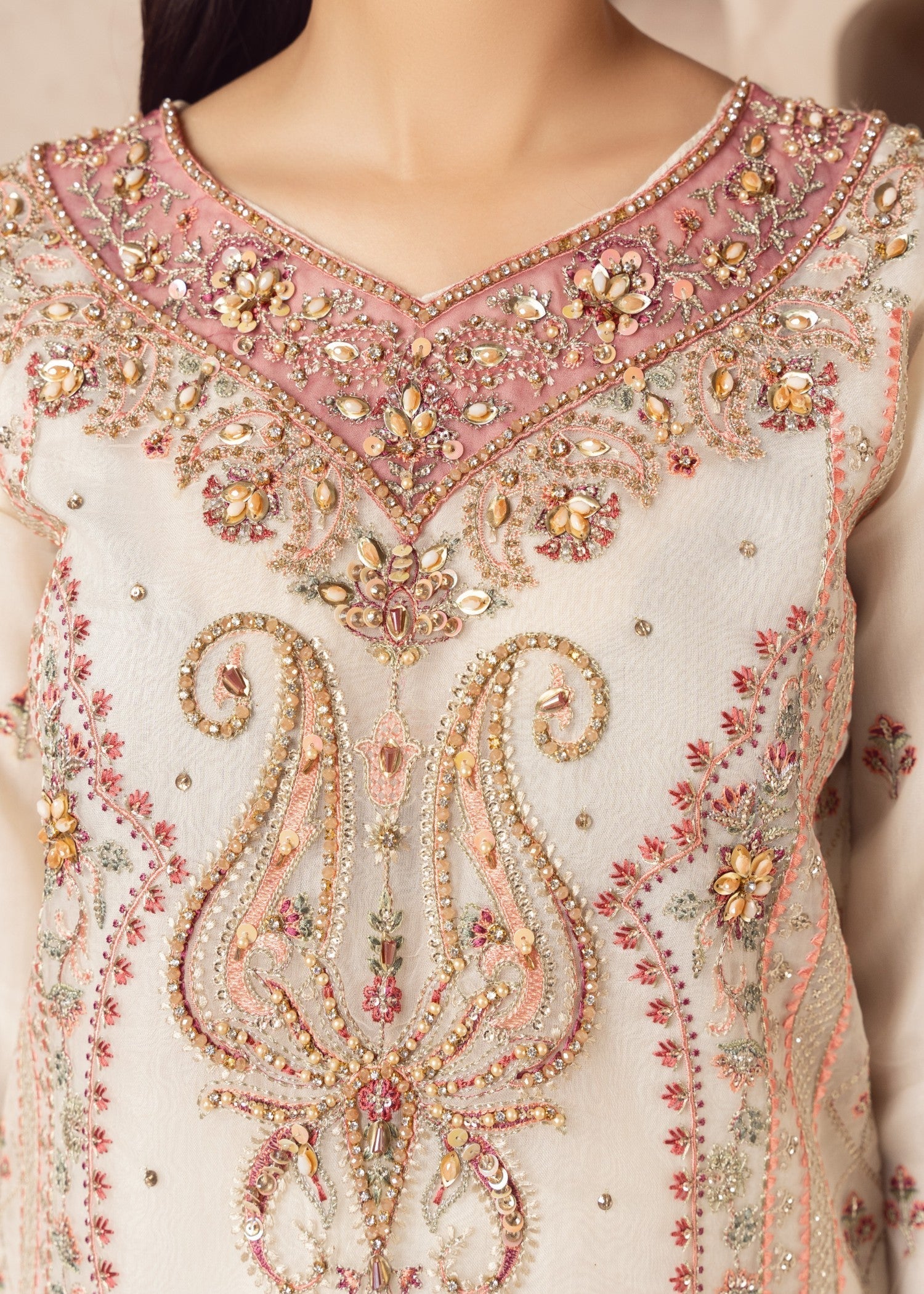 Zebaye Zardozi US 579 White(SB) Women 3pcs