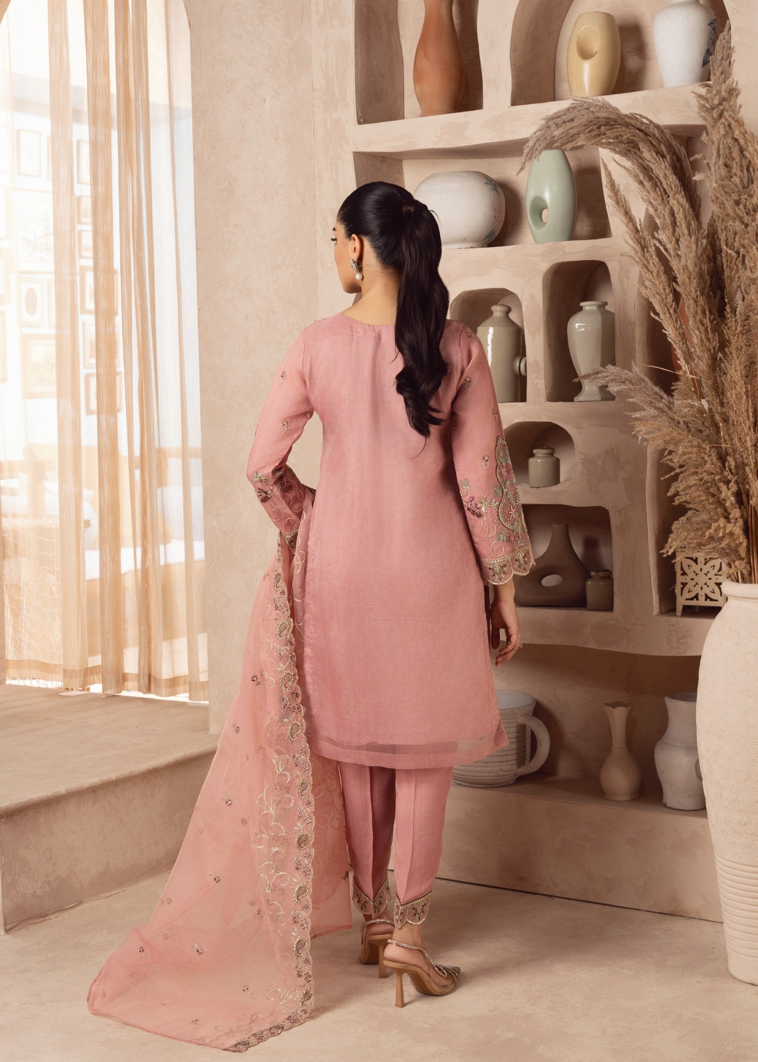 Zebaye Zardozi US 542 pink(SB) Women 3pcs