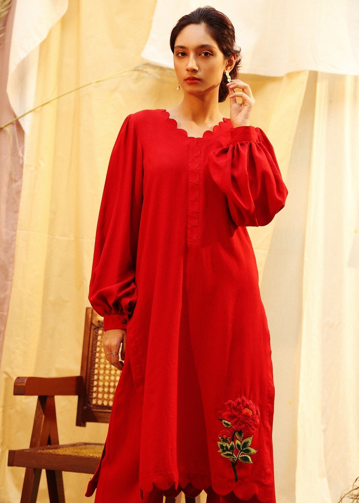 Aster scalloped Women 2pcs