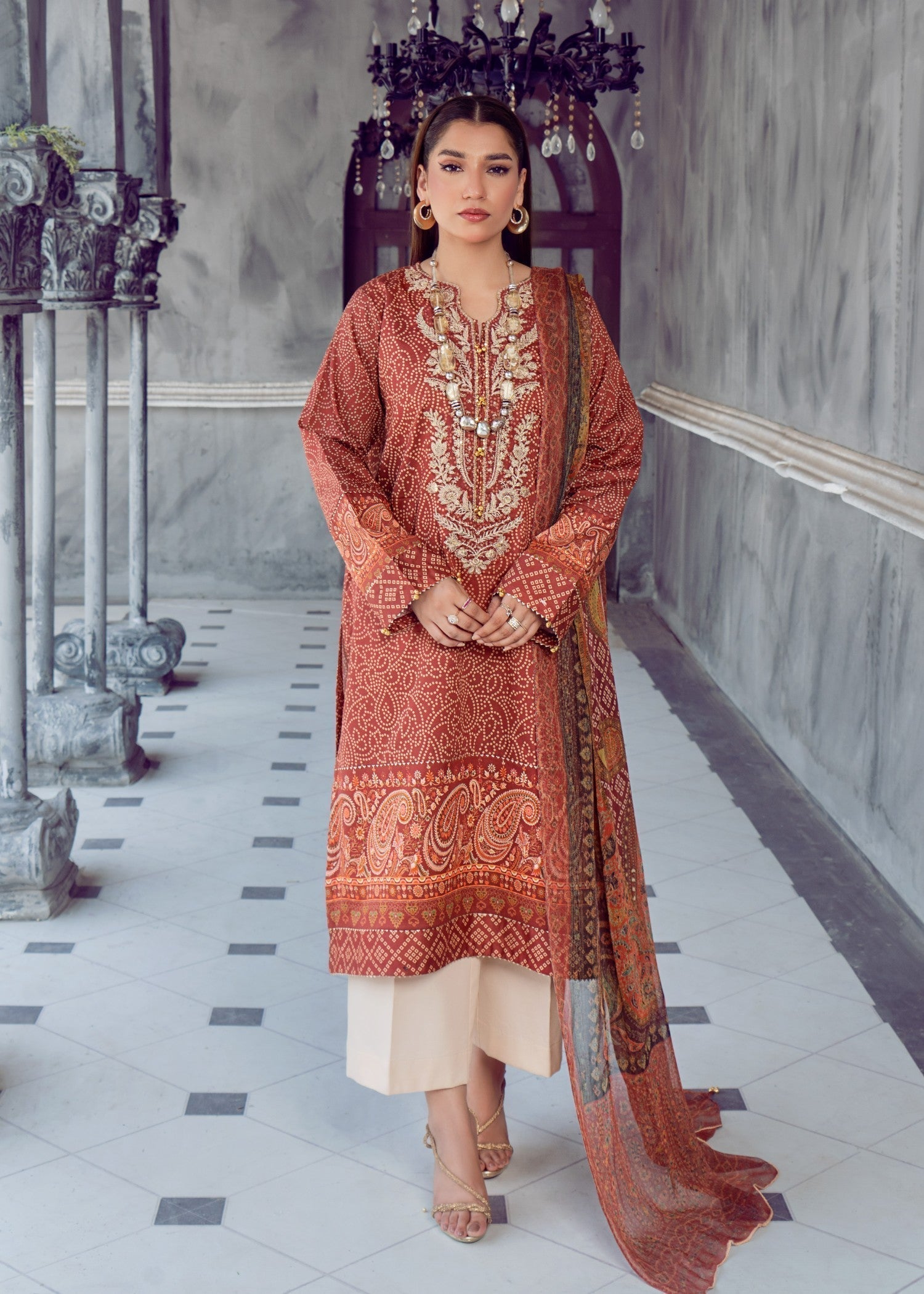 Chandan Nagri rose Women 3pcs