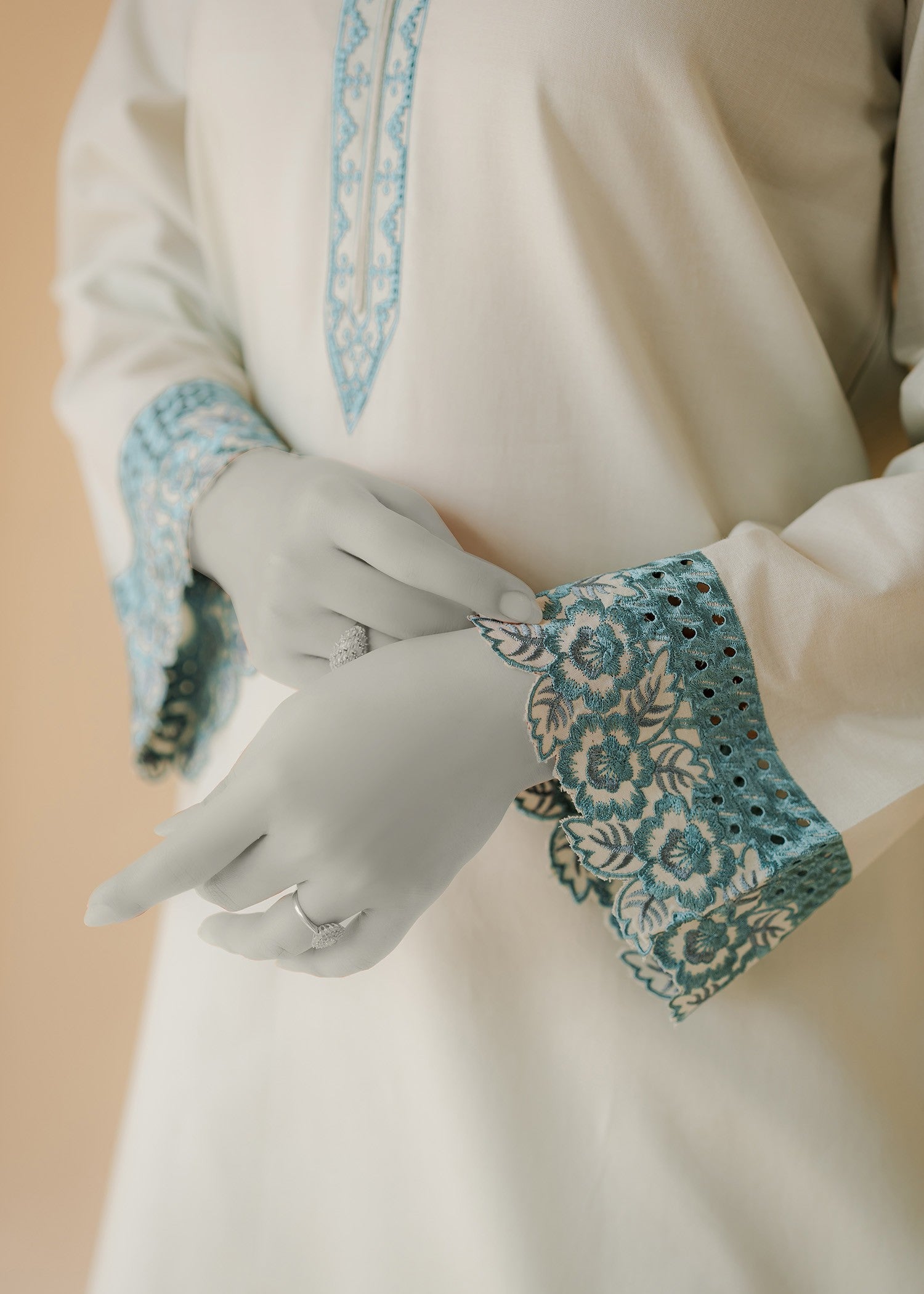 Zaira and Mahnoor Marine Women 2pcs