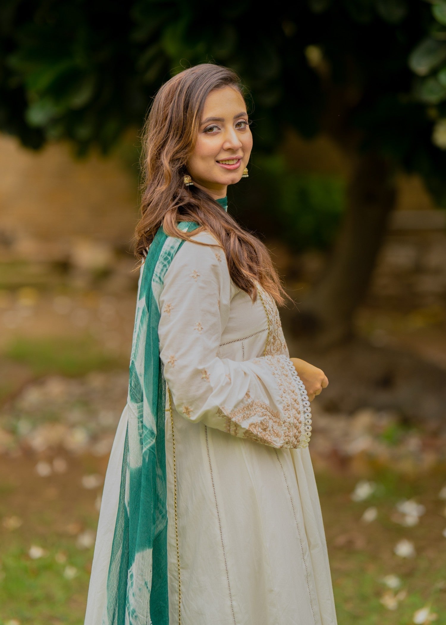 Omal By Komal Naghma ( Frock & Dupatta ) Women 2pcs