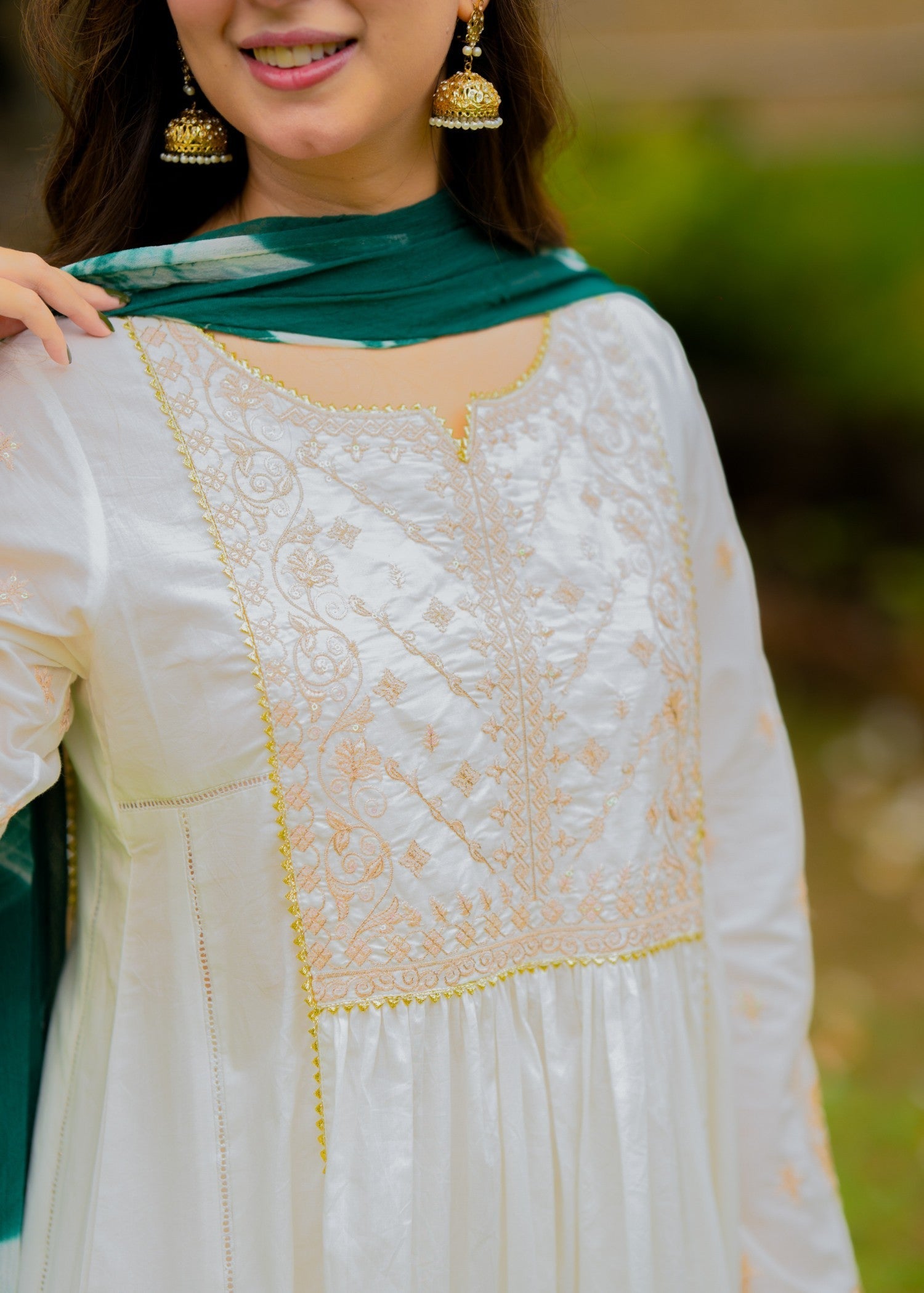 Omal By Komal Naghma ( Frock & Dupatta ) Women 2pcs