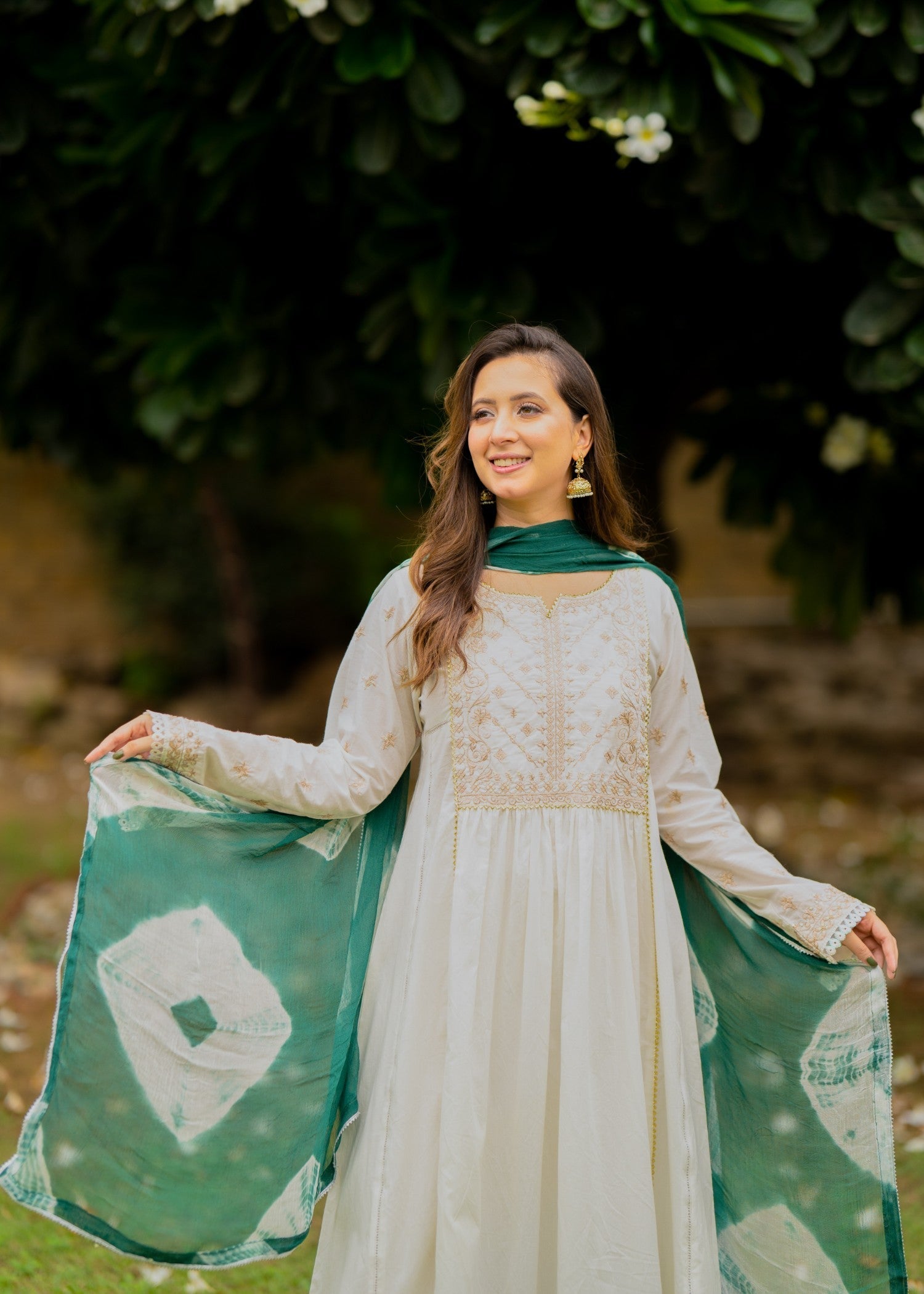 Omal By Komal Naghma ( Frock & Dupatta ) Women 2pcs