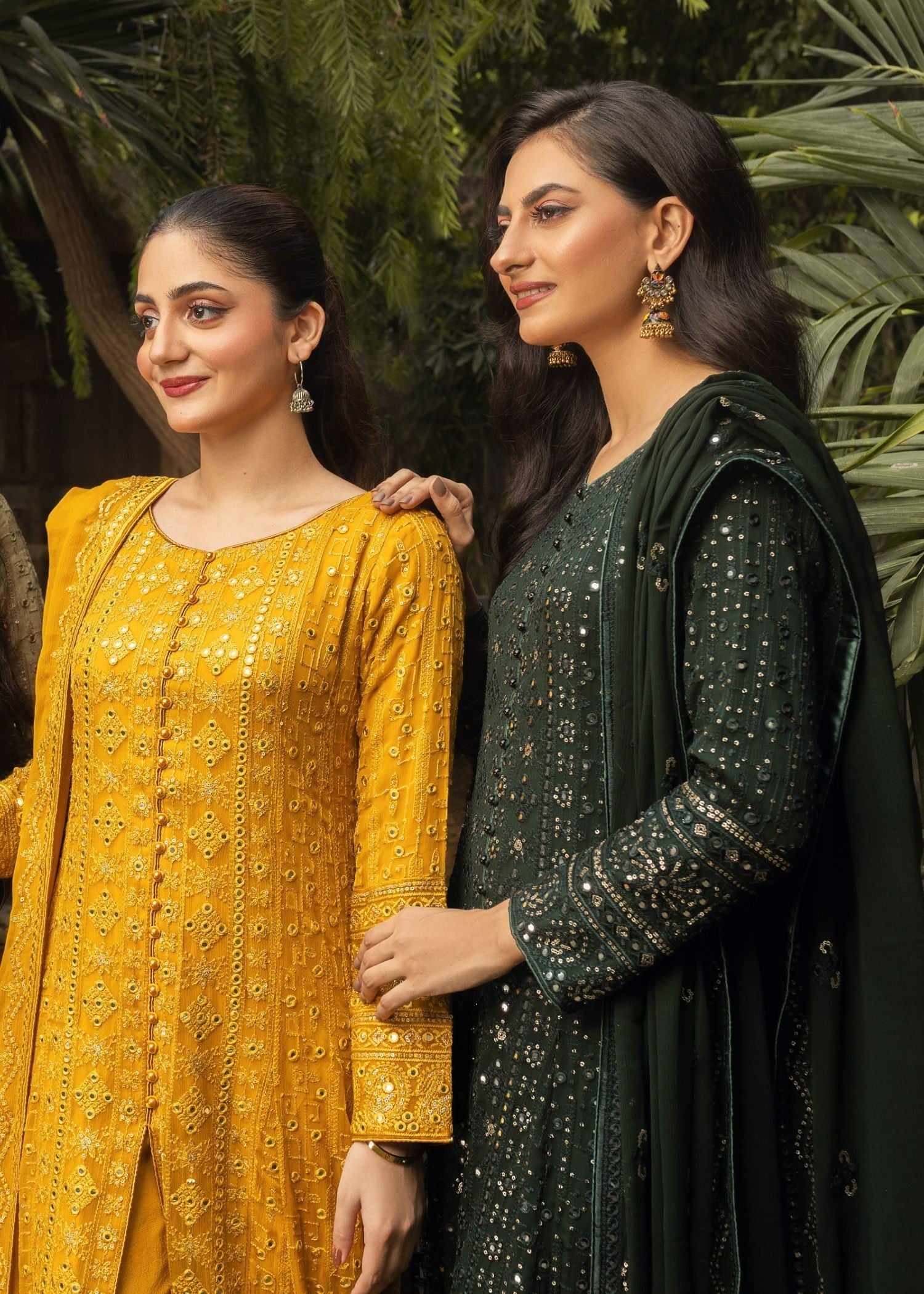 Ayesha Closet Sana Forest Green Women 3pcs