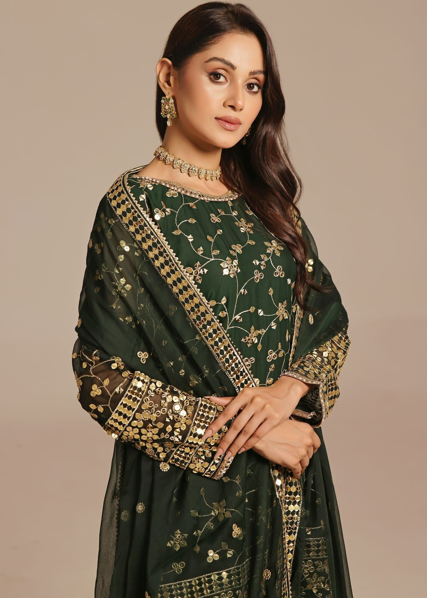Ayesha Closet Mehndi Dreamy Green Women 3pcs