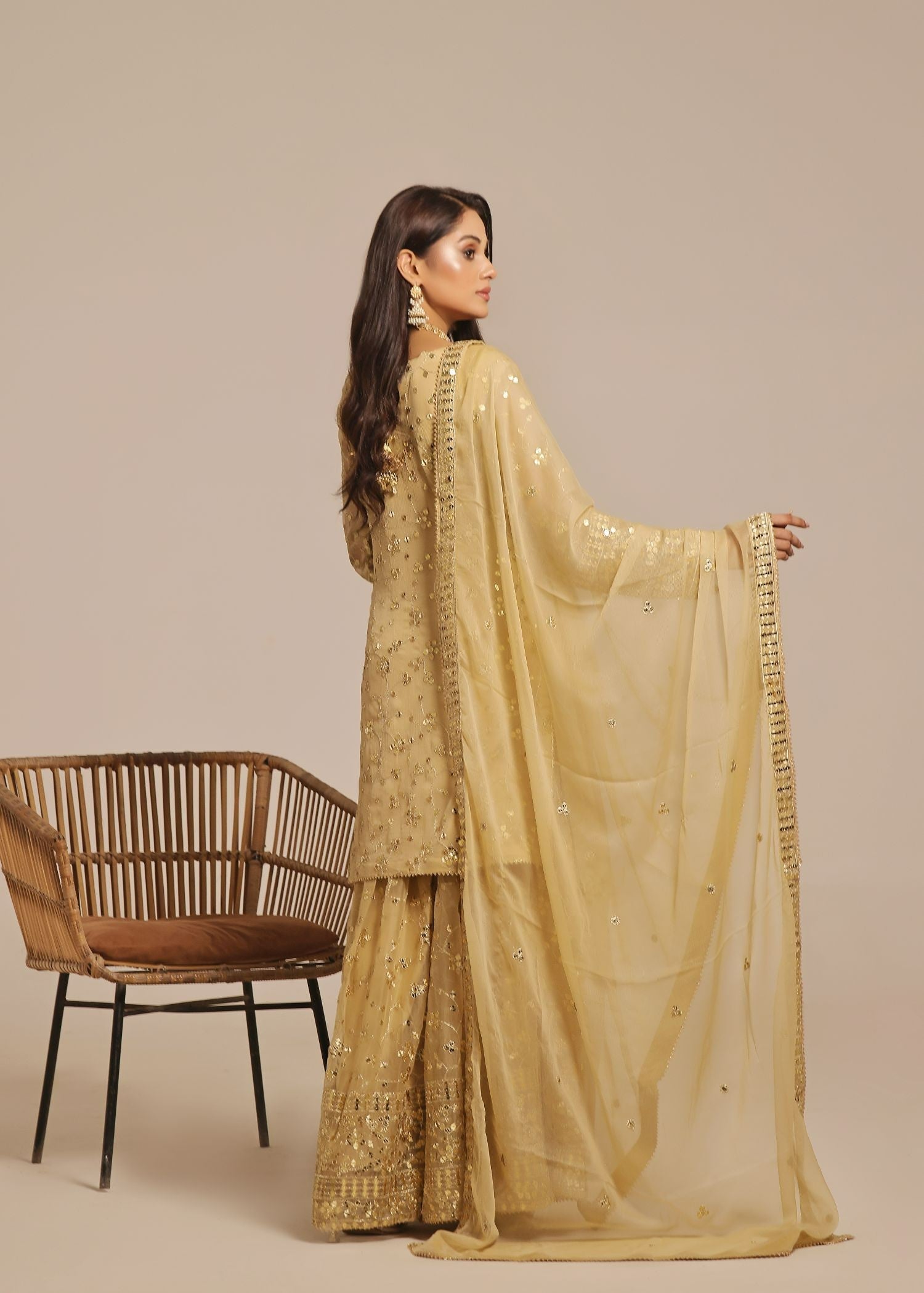 Ayesha Closet Mehndi Gold Touch Women 3pcs