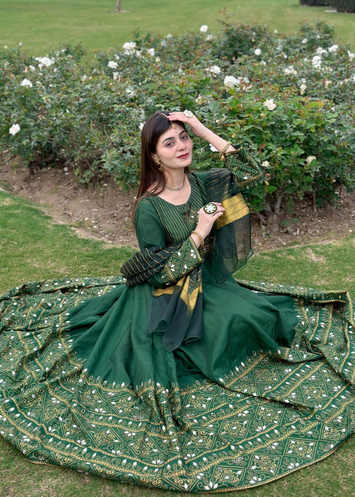 1 Virsapret green gul e rana maxi Women 3pcs