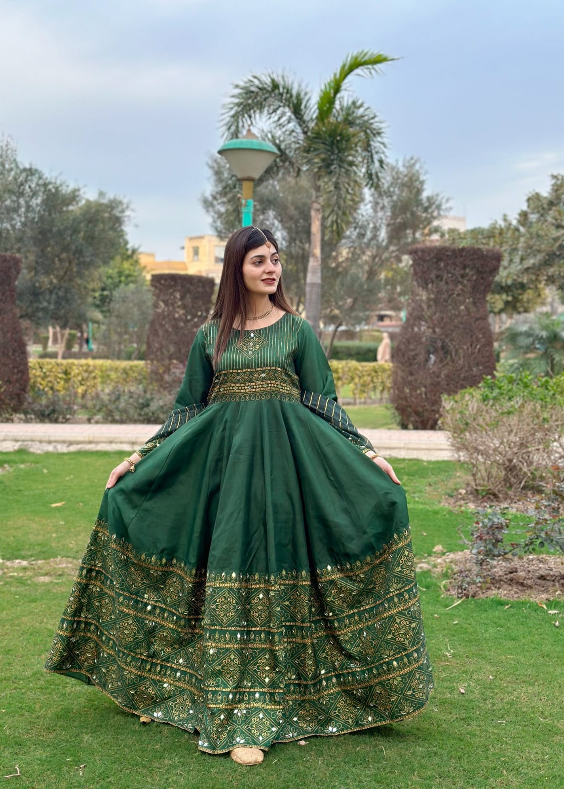 1 Virsapret green gul e rana maxi Women 3pcs