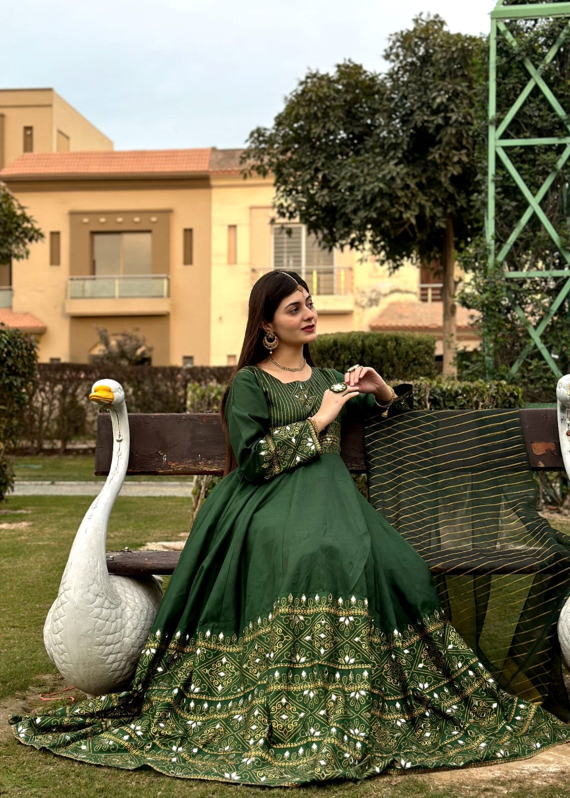 1 Virsapret green gul e rana maxi Women 3pcs