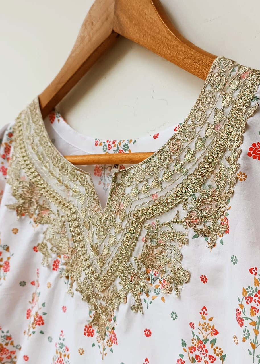 Lubana Store Dholak White Women 2pcs