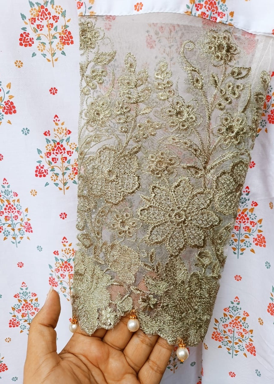 Lubana Store Dholak White Women 2pcs