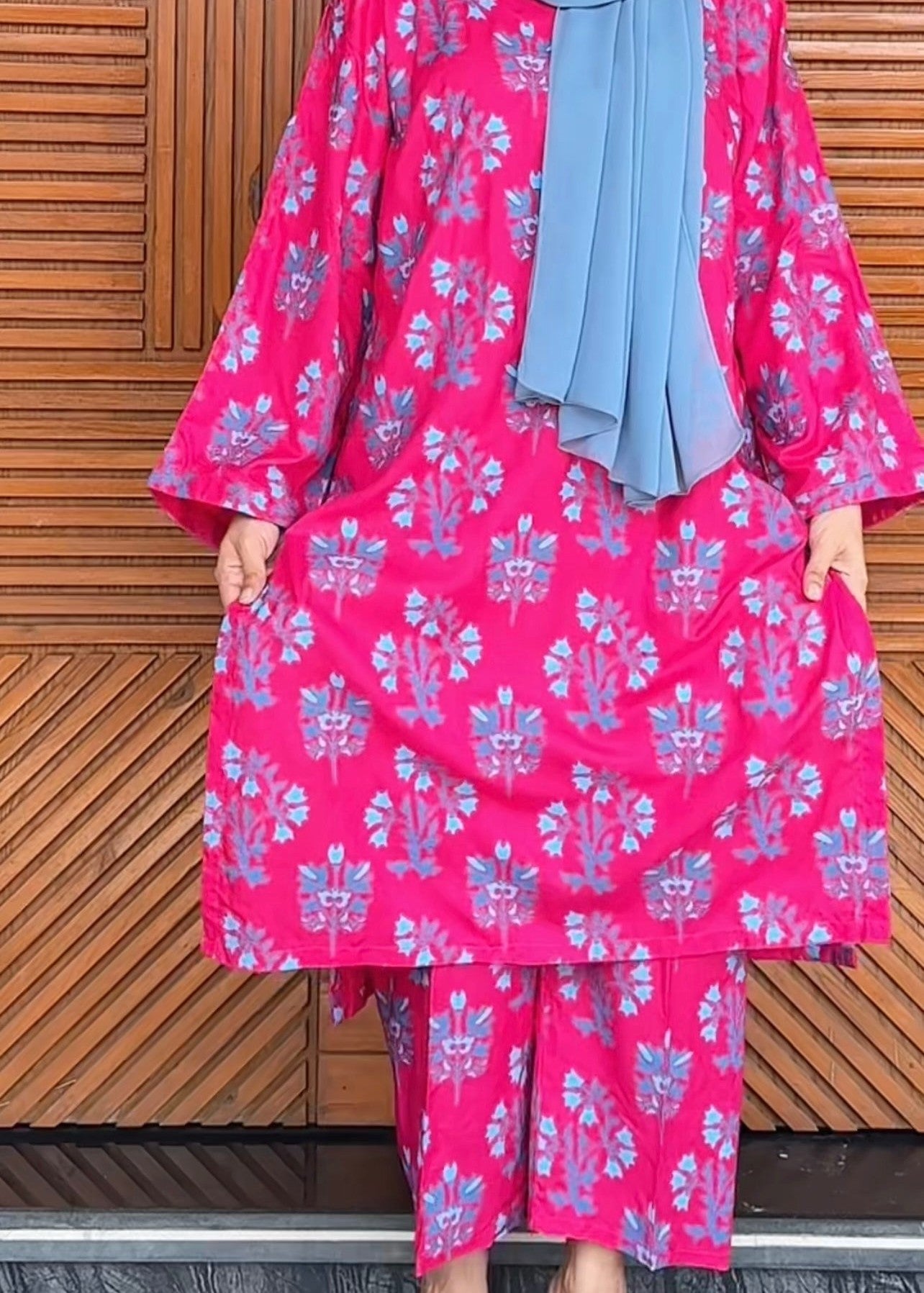 Chaudhary Arts Iris Printed (Pink) Women 2pcs