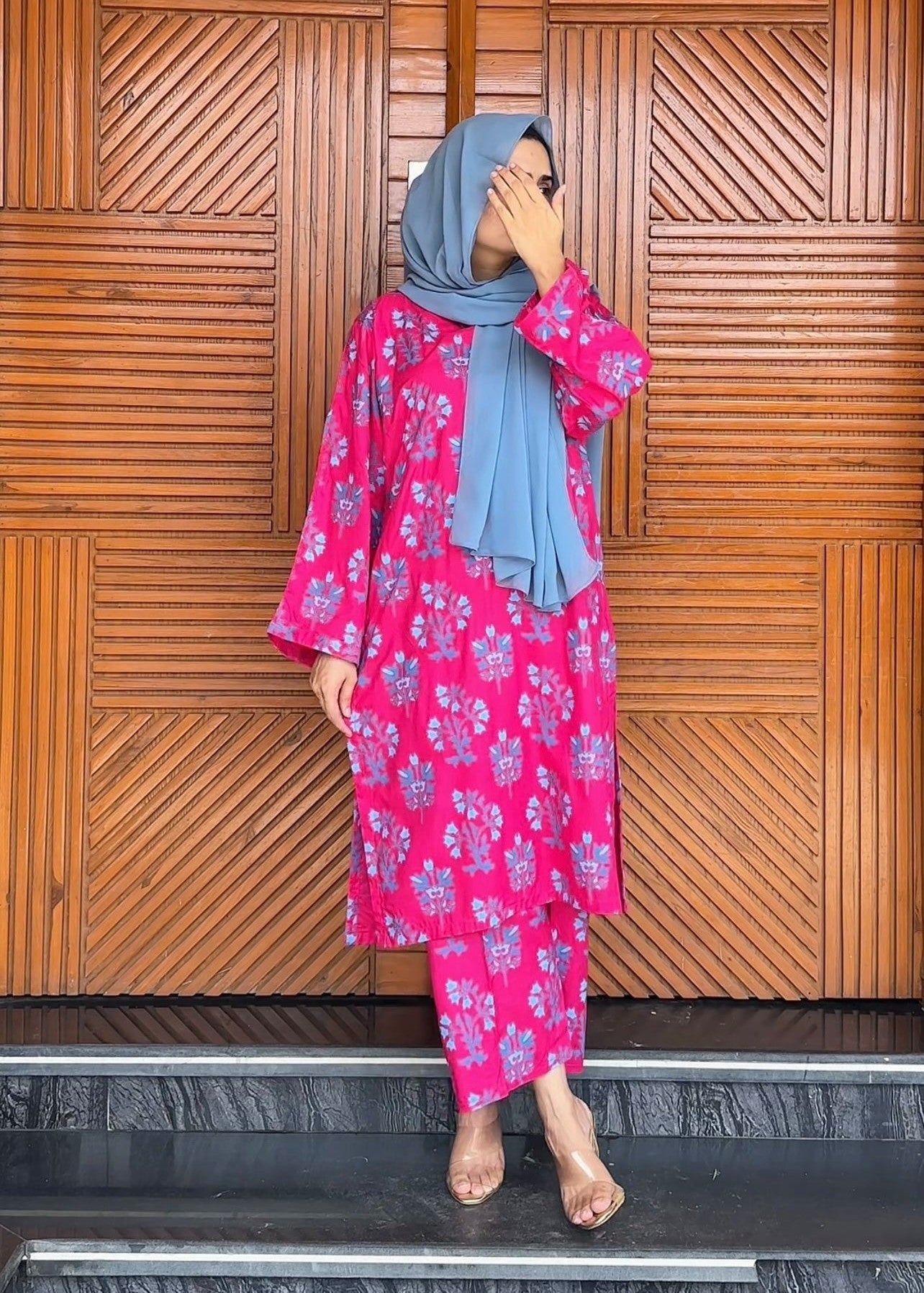 Chaudhary Arts Iris Printed (Pink) Women 2pcs