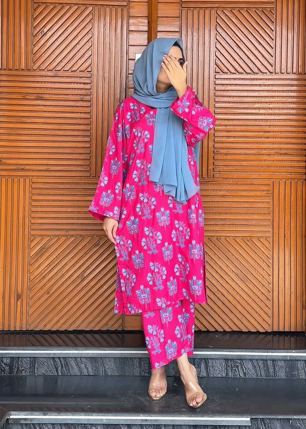 Chaudhary Arts Iris Printed (Pink) Women 2pcs