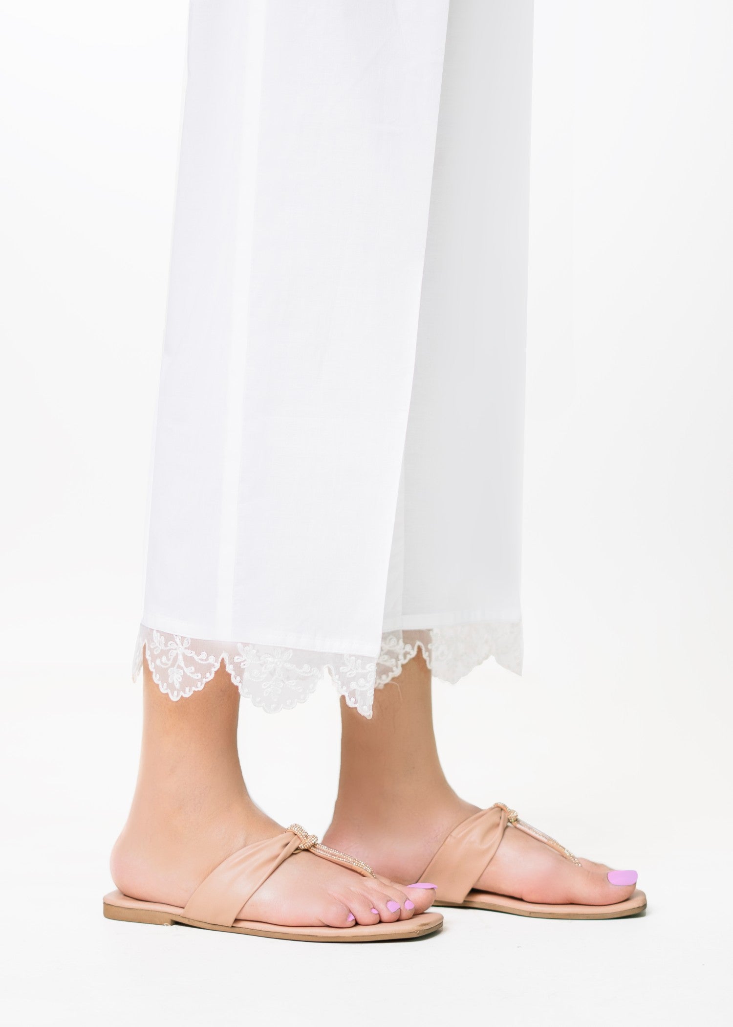 Yards Chopped Pants 1 White Women 1pcs