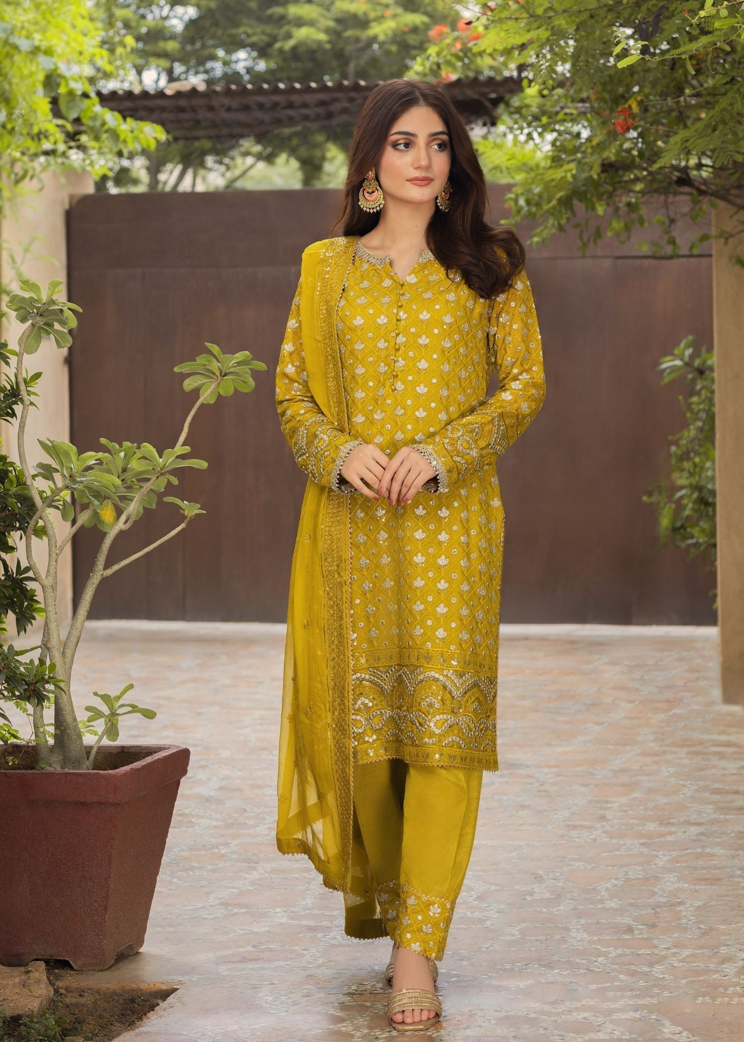 Ayesha Closet Noor Lime Charm Women 3pcs