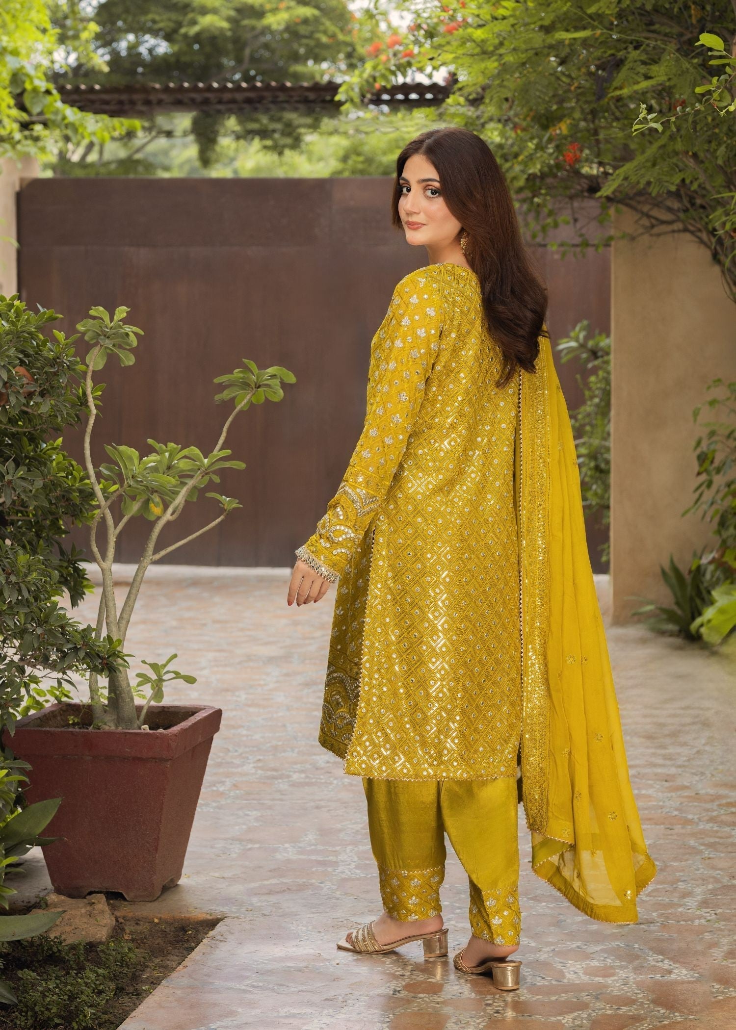 Ayesha Closet Noor Lime Charm Women 3pcs