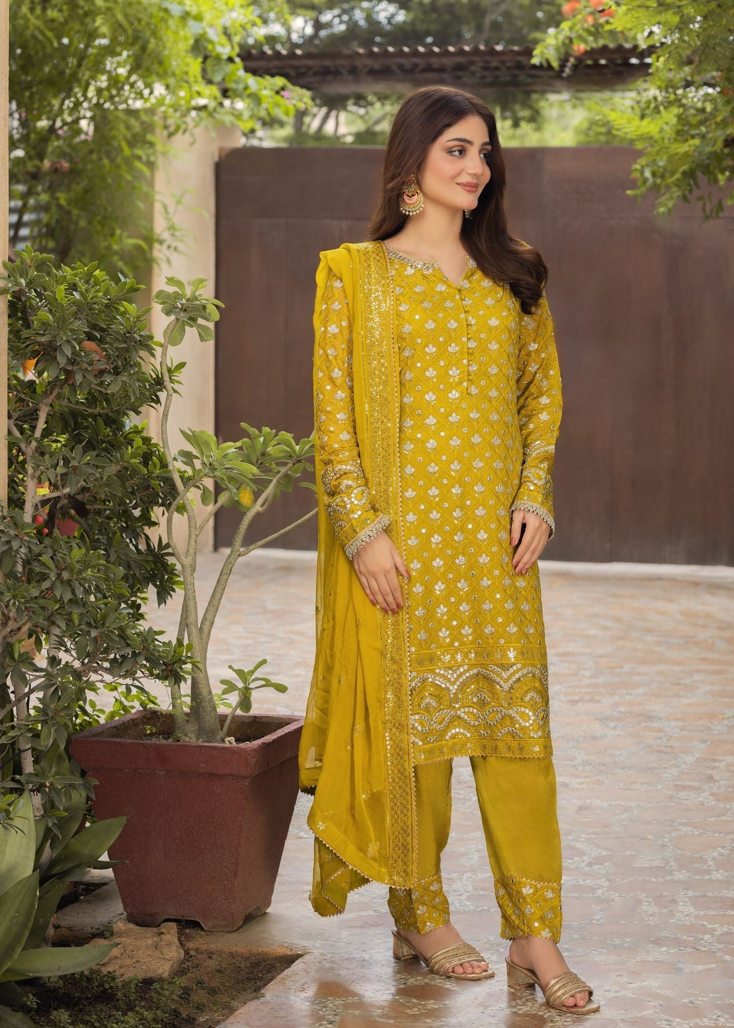 Ayesha Closet Noor Lime Charm Women 3pcs