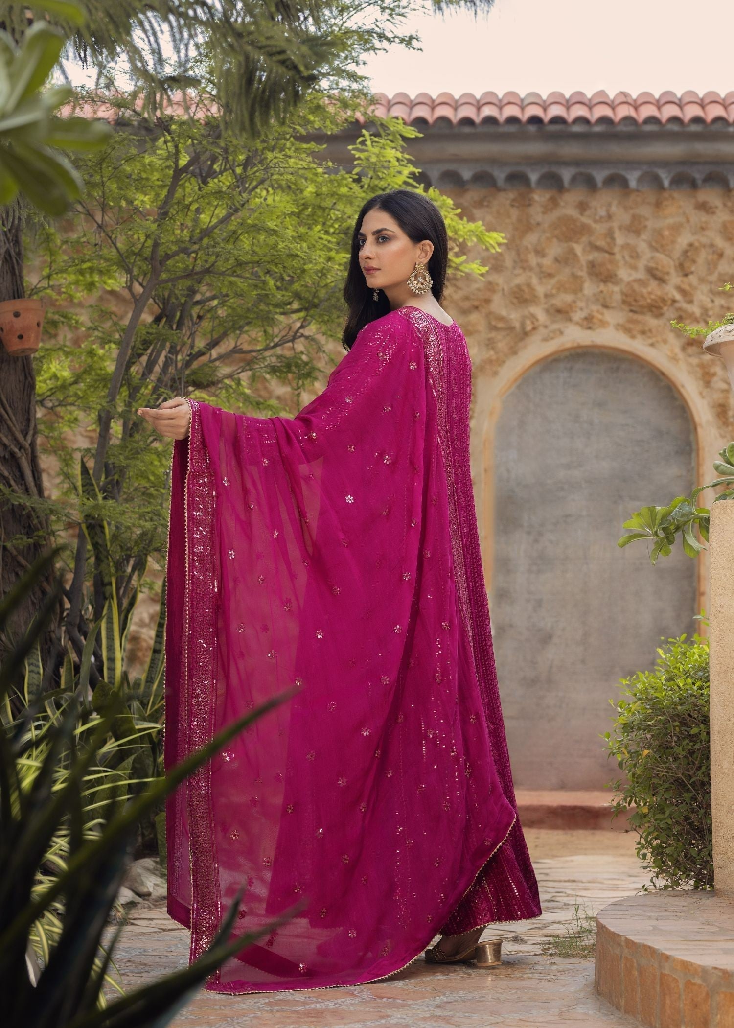 Ayesha Closet Dilkush Magenta Women 3pcs