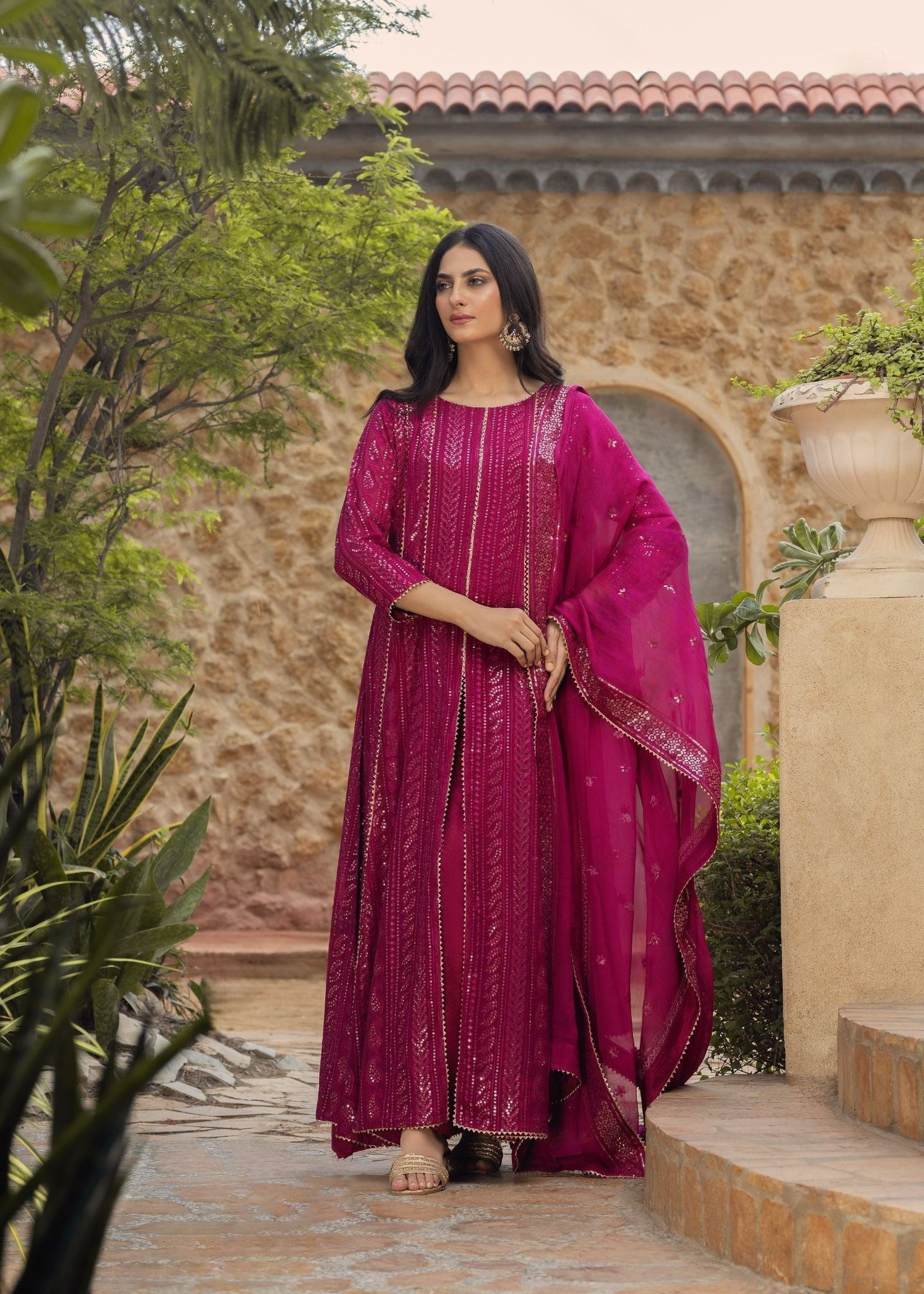 Ayesha Closet Dilkush Magenta Women 3pcs