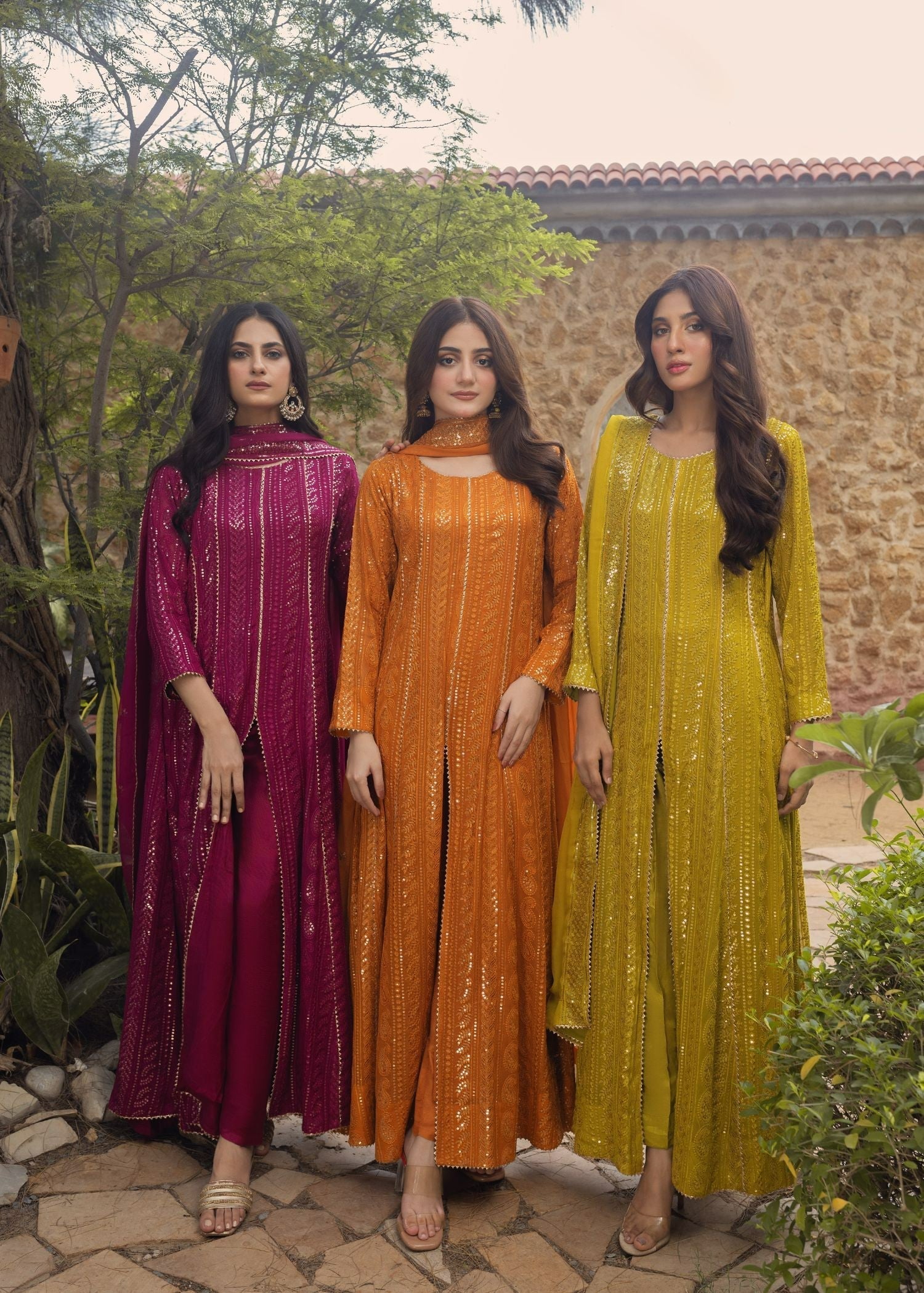 Ayesha Closet Dilkush Magenta Women 3pcs