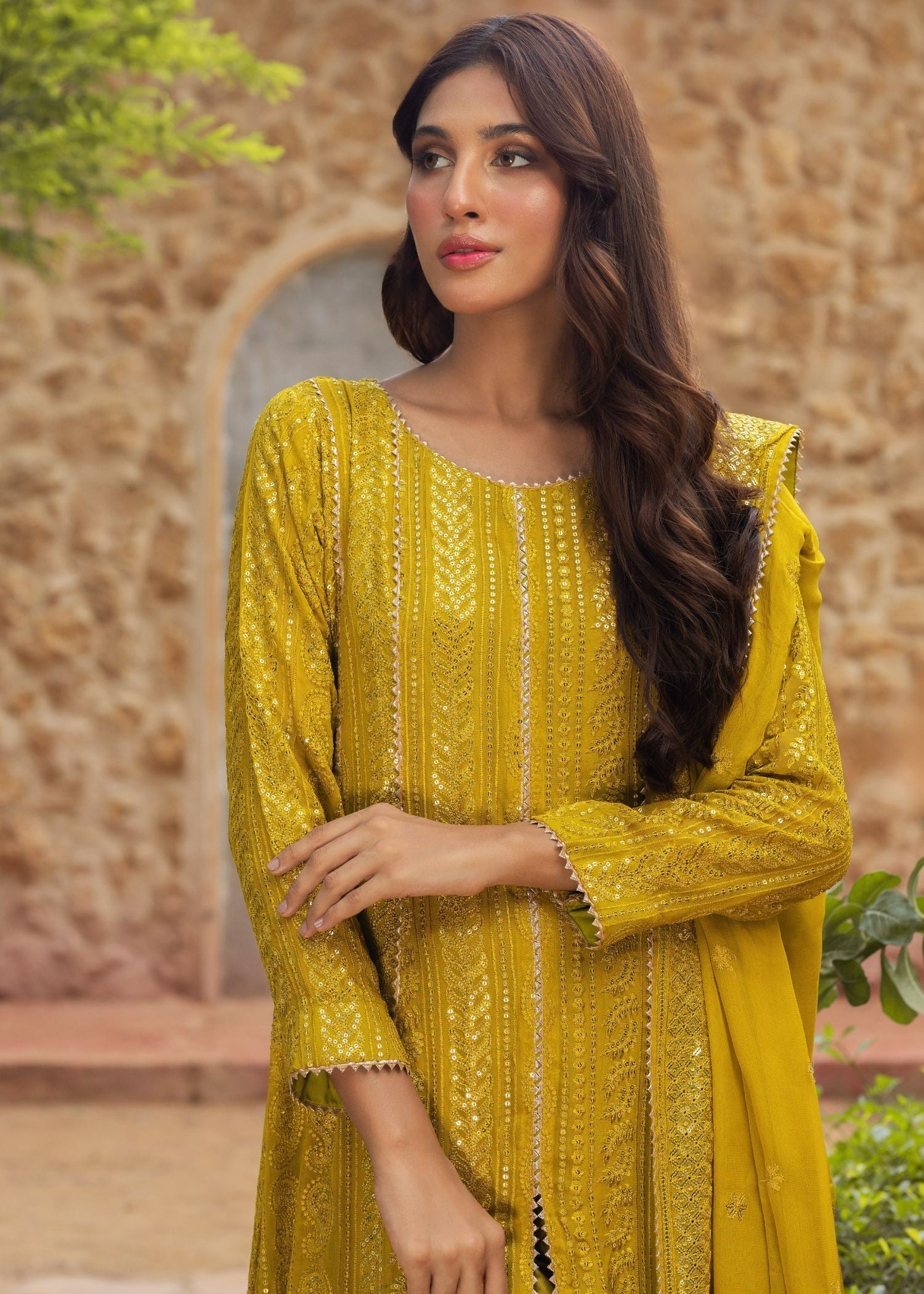 Ayesha Closet Dilkush Yellow Mist Women 3pcs