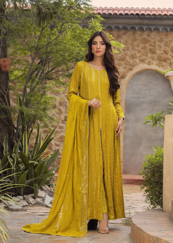 Ayesha Closet Dilkush Yellow Mist Women 3pcs