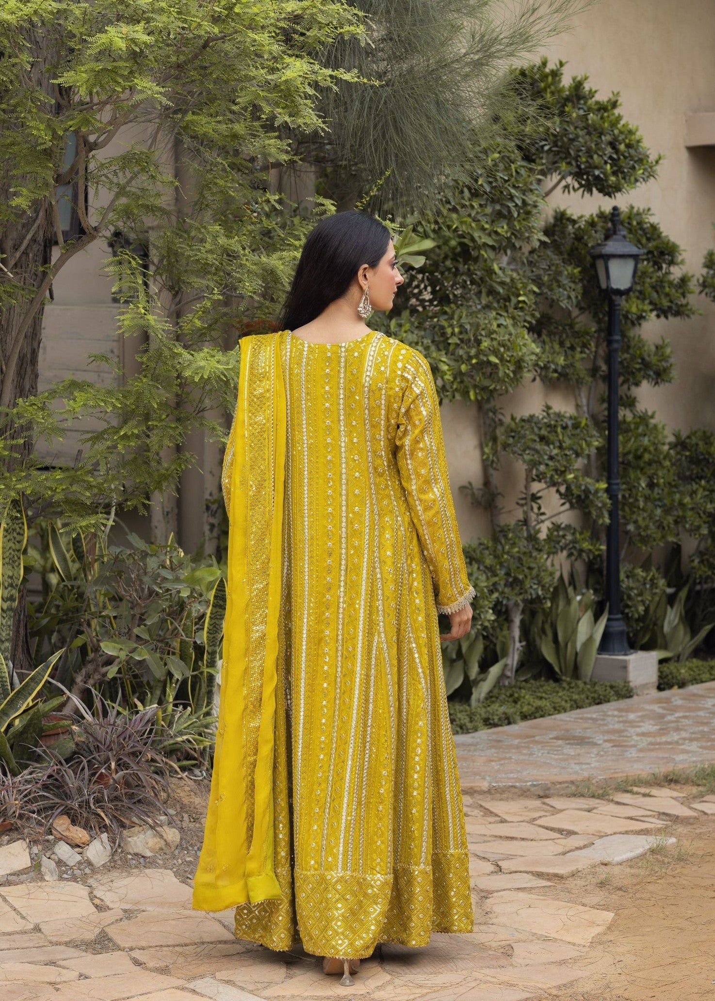 Ayesha Closet Rang o Roop Lemon Yellow Women 3pcs