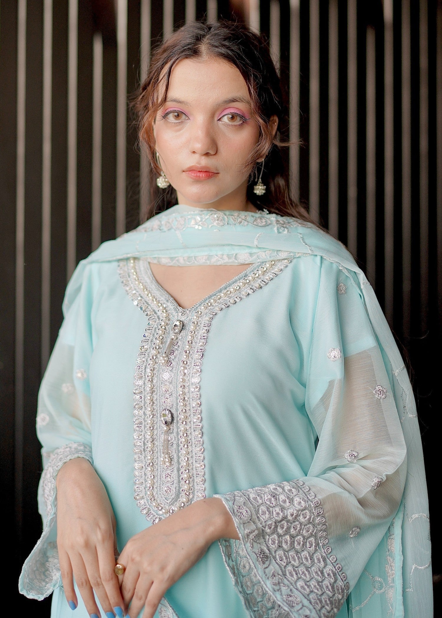 Four Season Boutique AREESHA ICEBLUE Women 3pcs