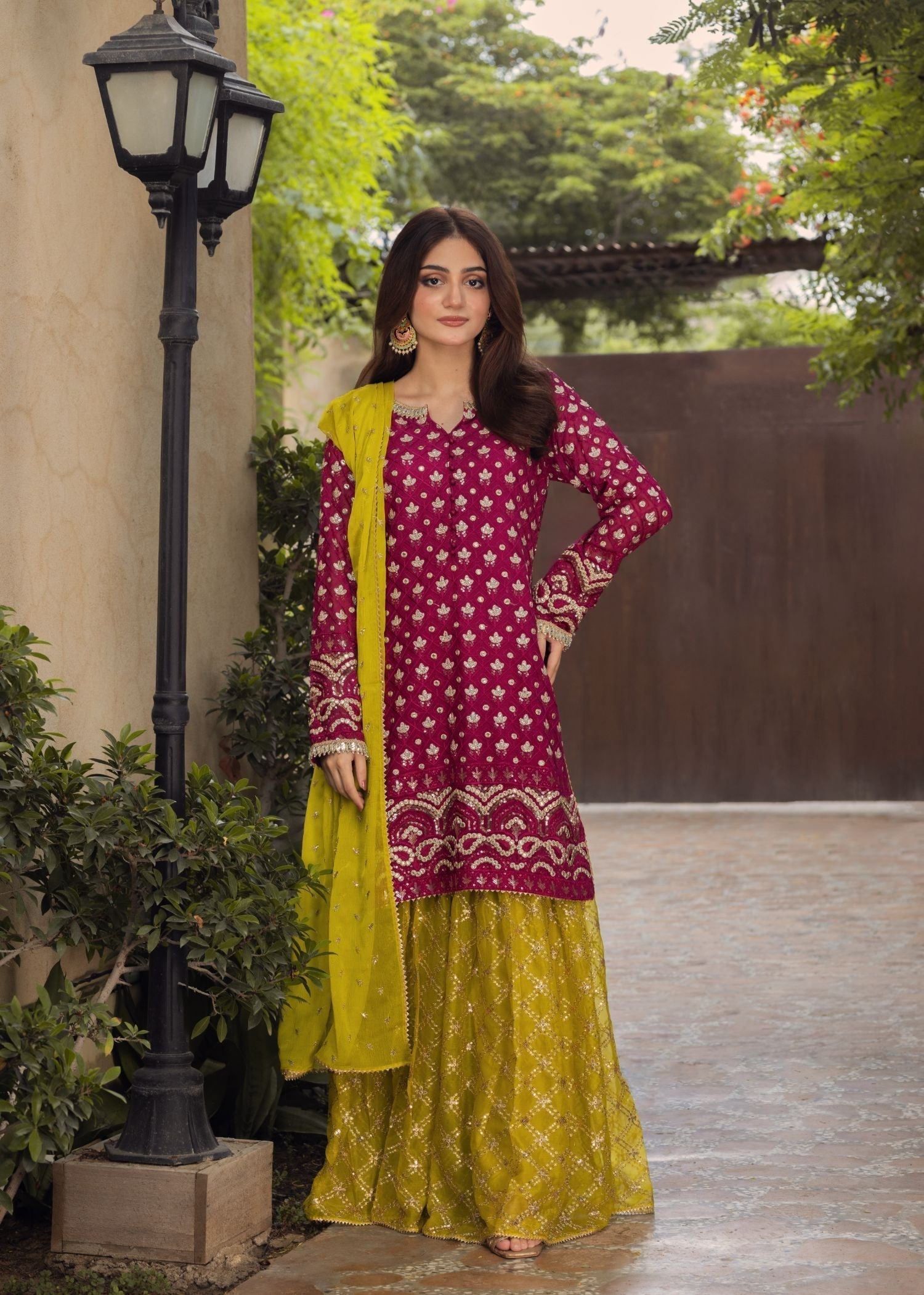 Ayesha Closet Sama Magenta Depth Women 3pcs