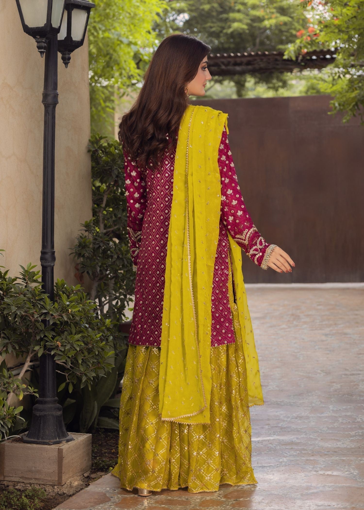 Ayesha Closet Sama Magenta Depth Women 3pcs