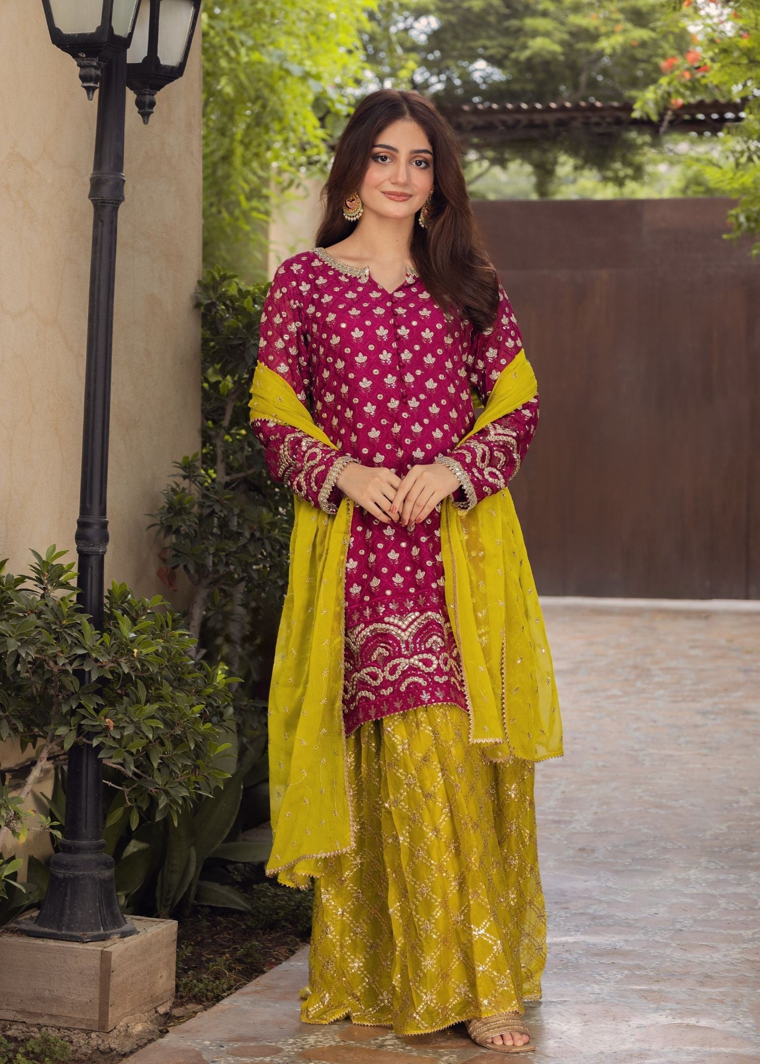 Ayesha Closet Sama Magenta Depth Women 3pcs