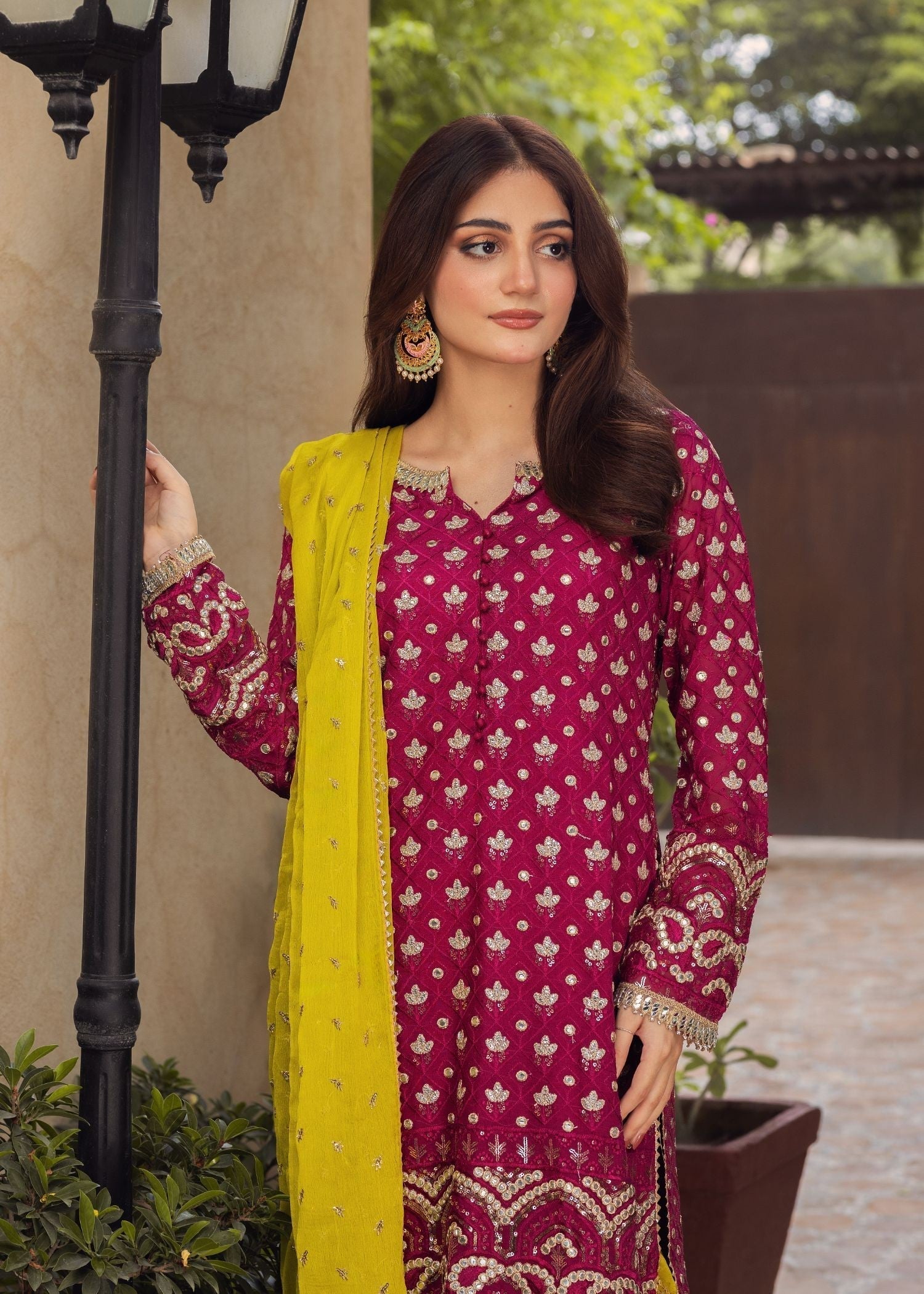 Ayesha Closet Sama Magenta Depth Women 3pcs