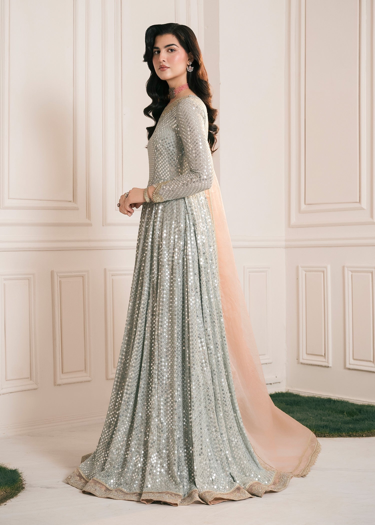 Rang-e-Haya Lamya (Ice Blue) Women 3pcs