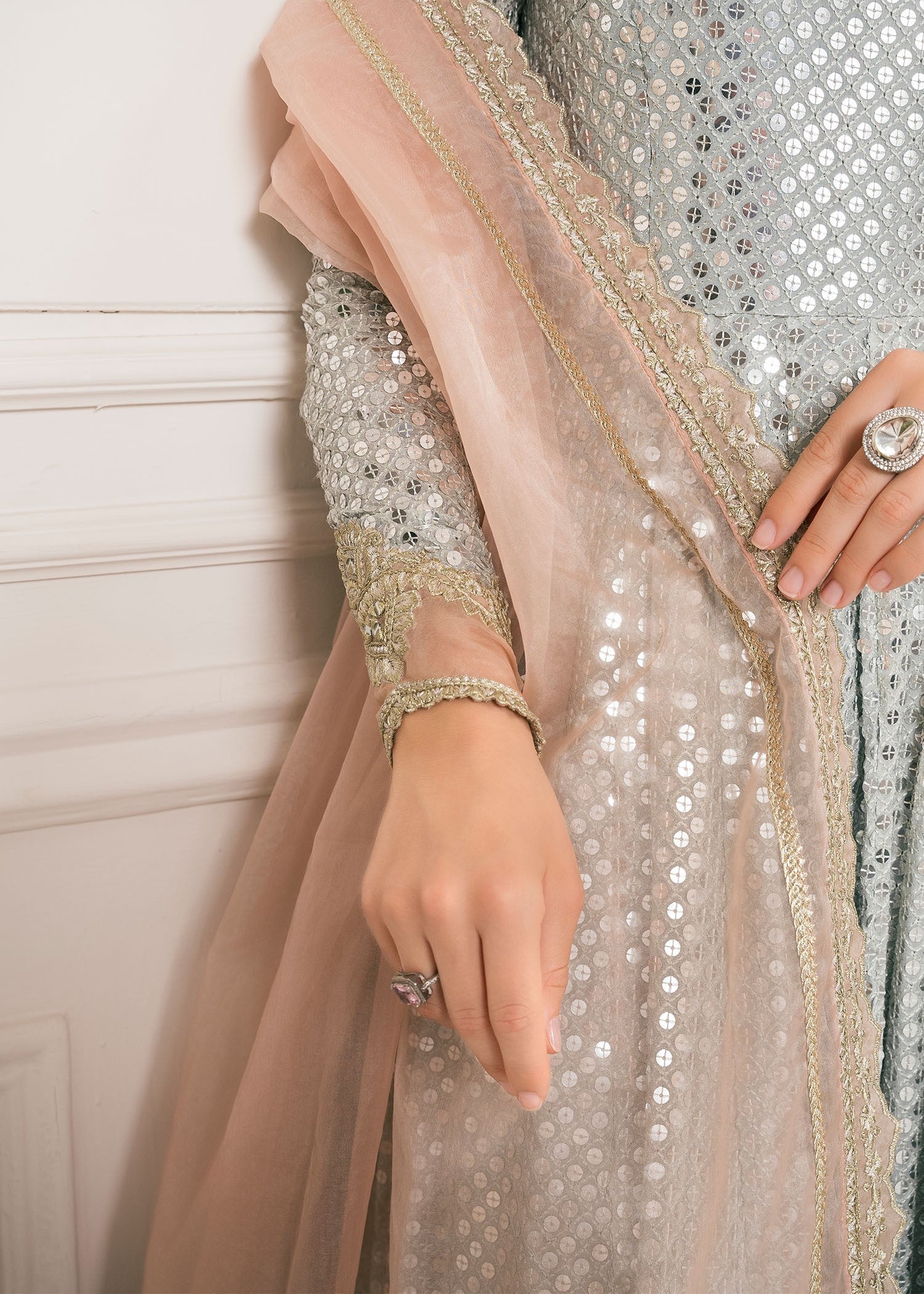 Rang-e-Haya Lamya (Ice Blue) Women 3pcs