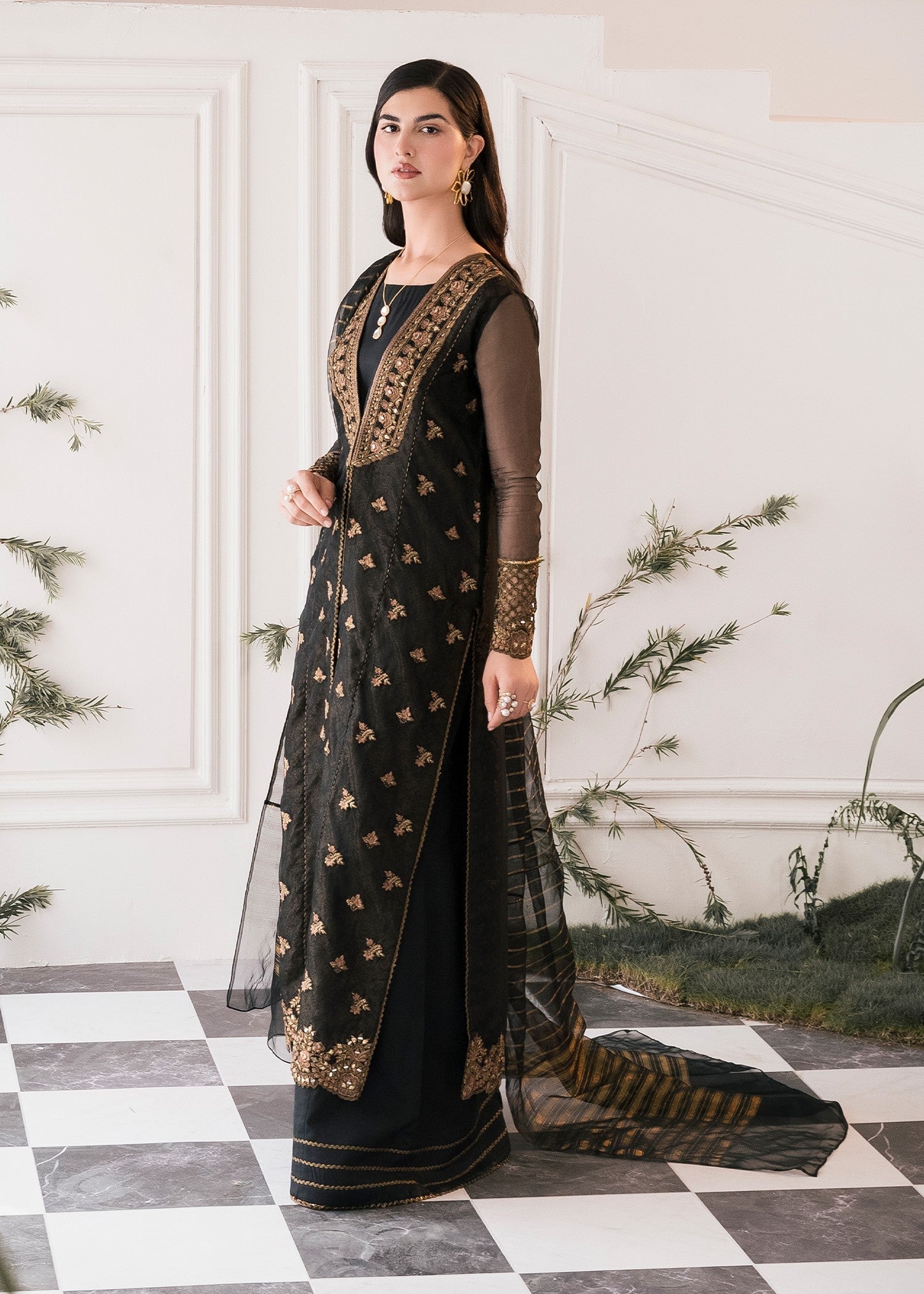 Rang-e-Haya Hana (Black) Women 4pcs