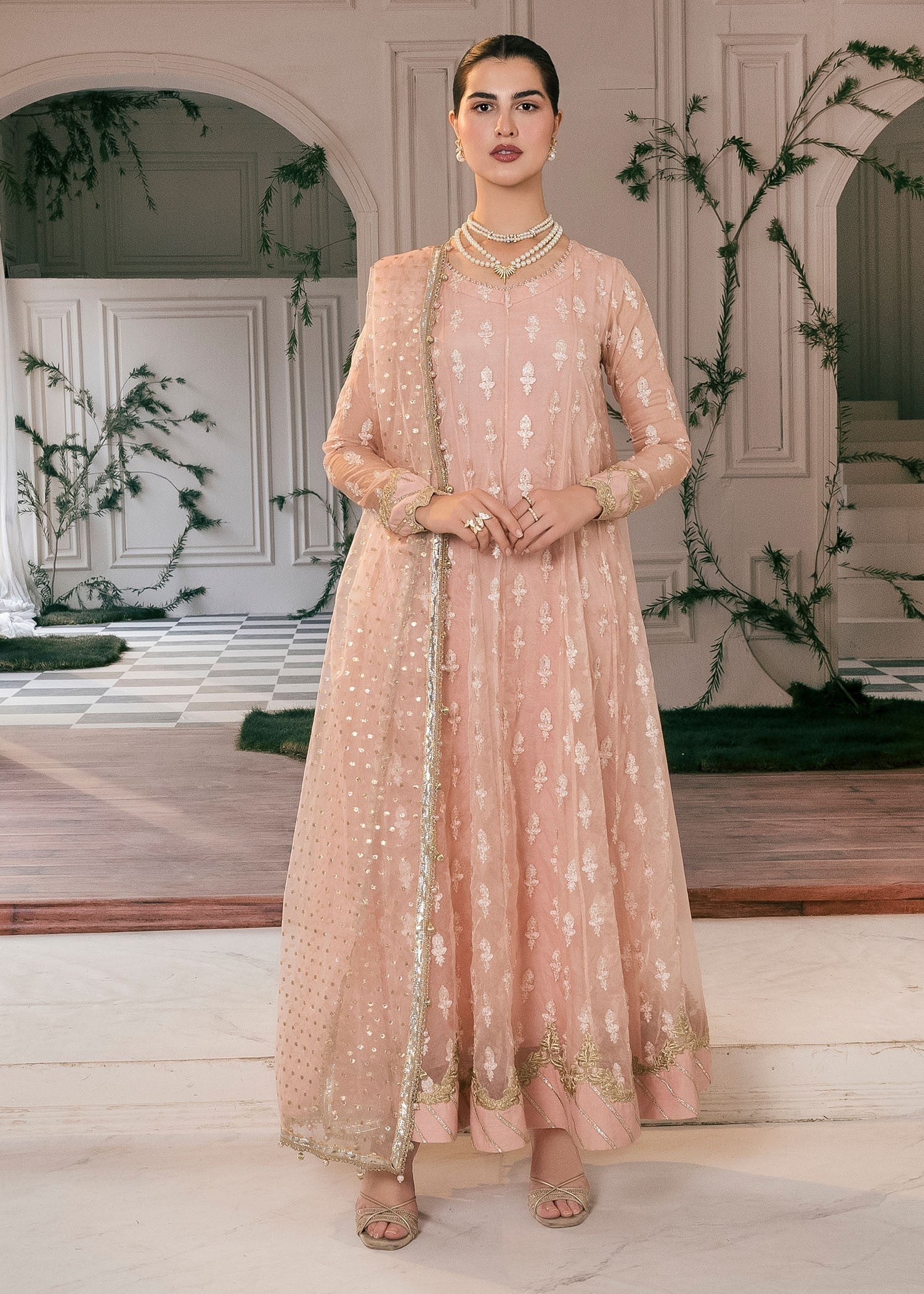 Rang-e-Haya Rahma (Peach) Women 4pcs