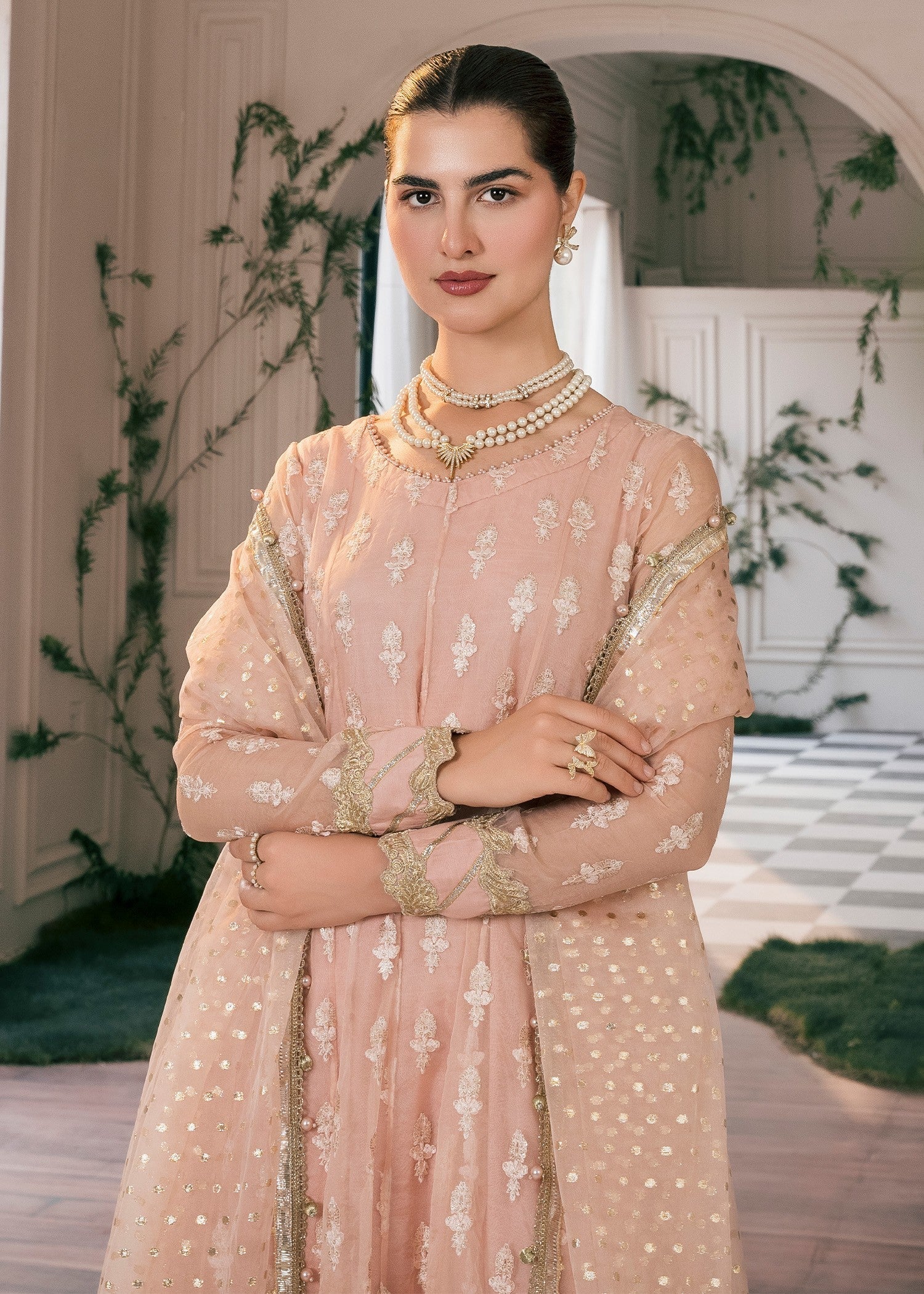 Rang-e-Haya Rahma (Peach) Women 4pcs