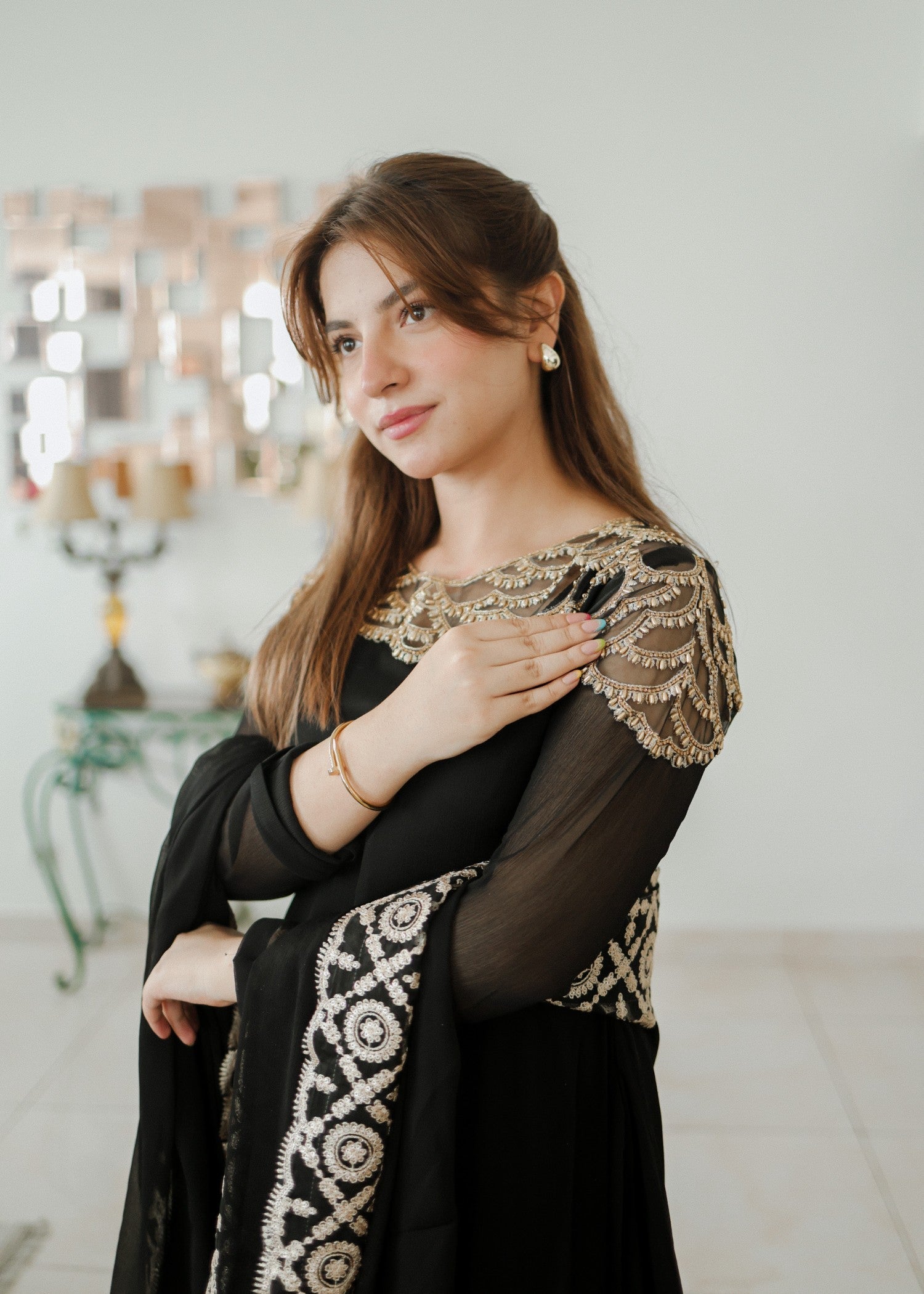 Alyssa ALL001 BLACK MAXI Women 3pcs