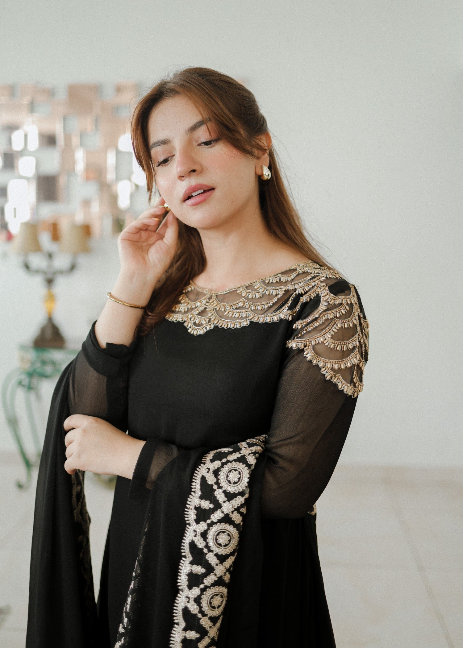 Alyssa ALL001 BLACK MAXI Women 3pcs