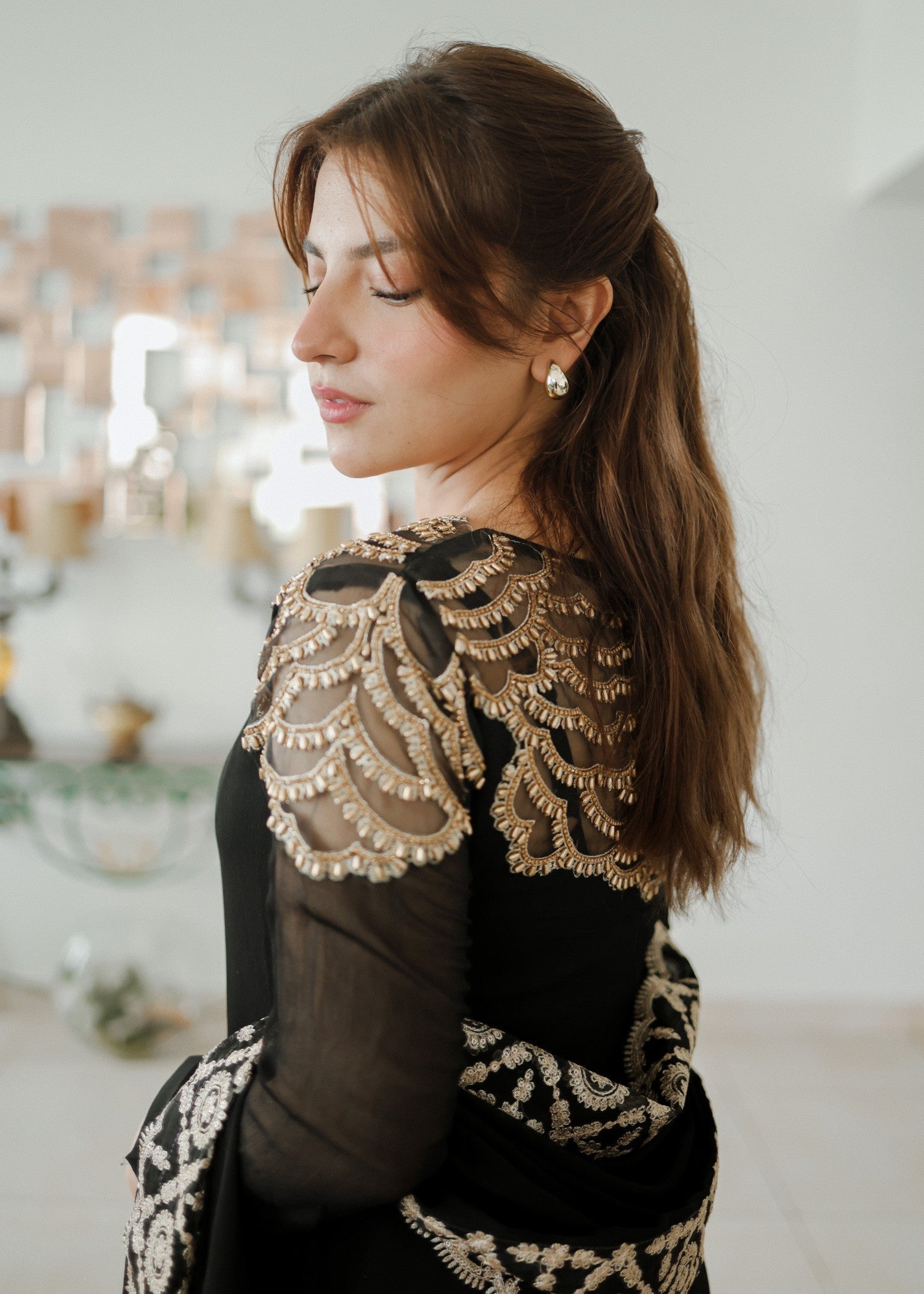 Alyssa ALL001 BLACK MAXI Women 3pcs